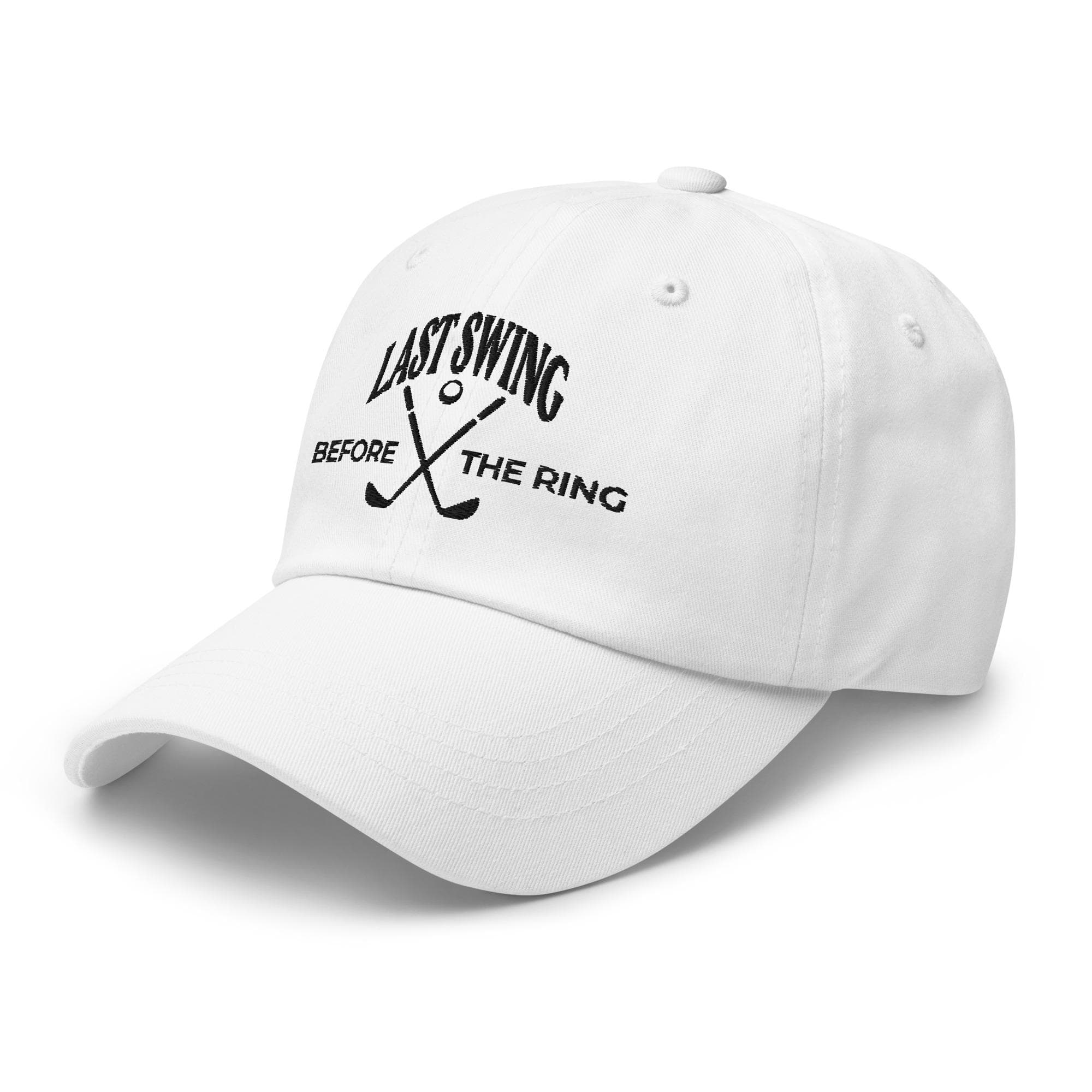 Last Swing Before The Ring Cap, Golf Party Hats, Golf Trip Hat, Golf Rope Hat, Golfing Group Hats, Matching Golf Cap, Golfer Trip Hat