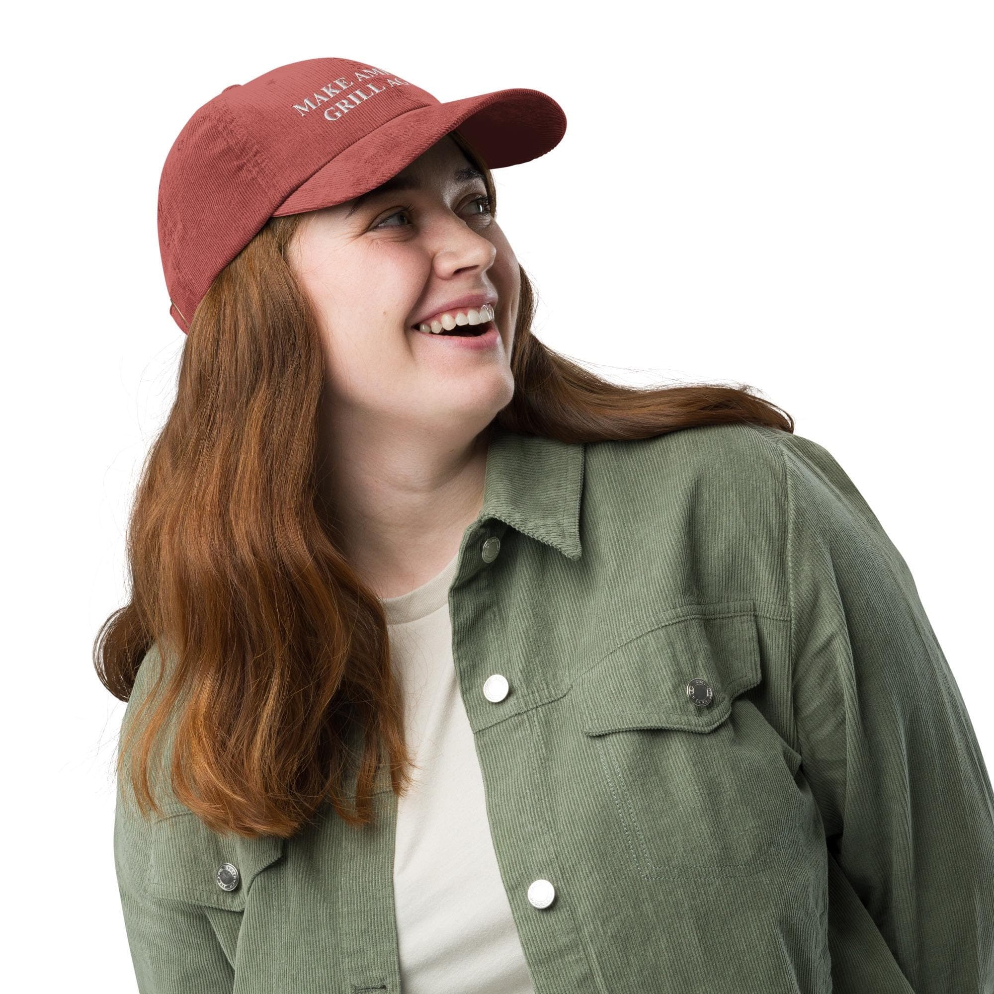 Make America Grill Again Corduroy Hat Embroidered Corduroy Hat Red Donald Trump Hat MAGA HAT Grill Hat BBQ Hat Cooking