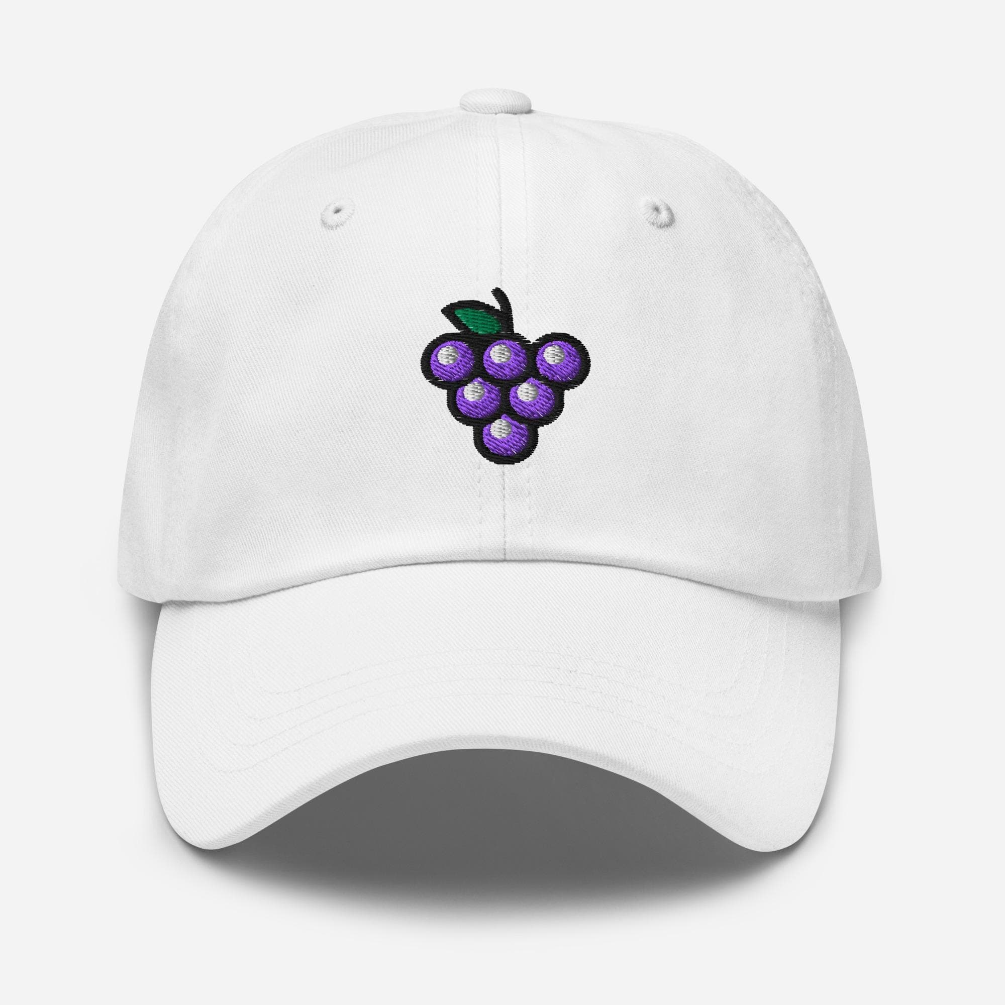 Embroidered Grapes Cap | Wine Lover Hat | Fruit Themed Cap | Vineyard Gift