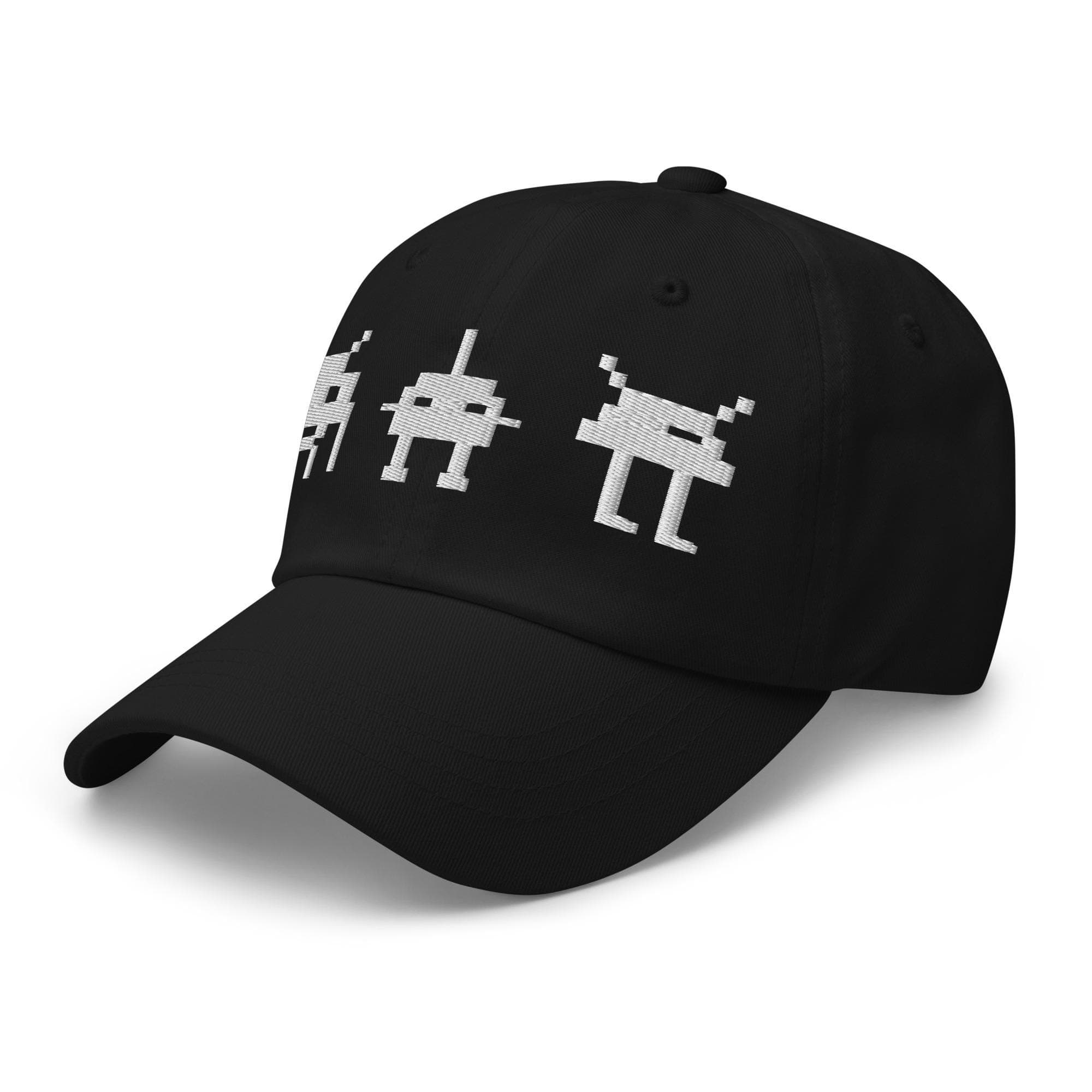 Classic Game Monster Embroidered Cap – Retro Gamer Hat, Vintage Gaming Gift, Geek Style Baseball Cap, Nerdy Dad Hat