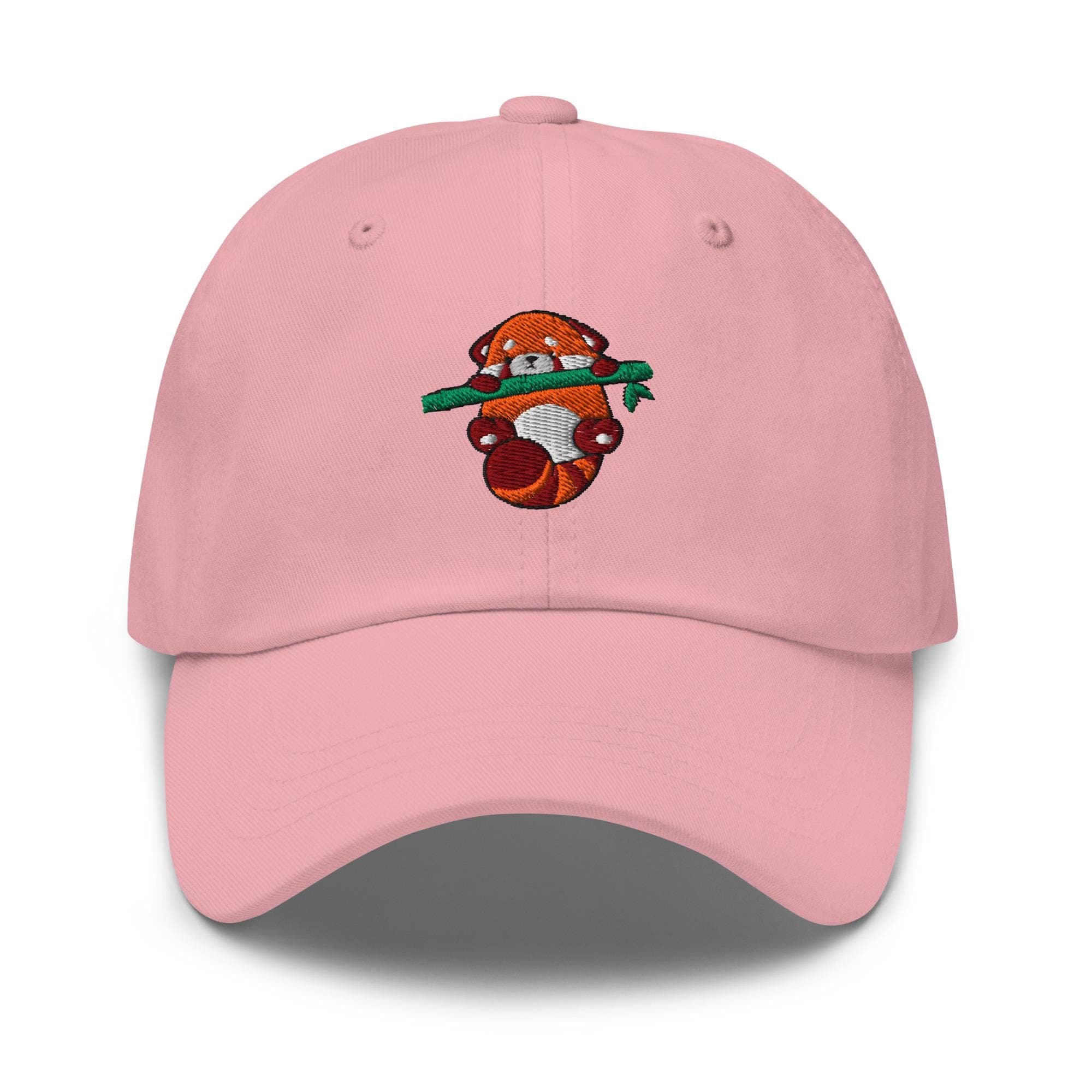 Cute Red Panda Hanging on Tree Embroidered Dad Hat, Gift For Panda Lovers Baseball Cap, Dad Cap Gifts, Gift for Dad Gift for Mom Hat Panda