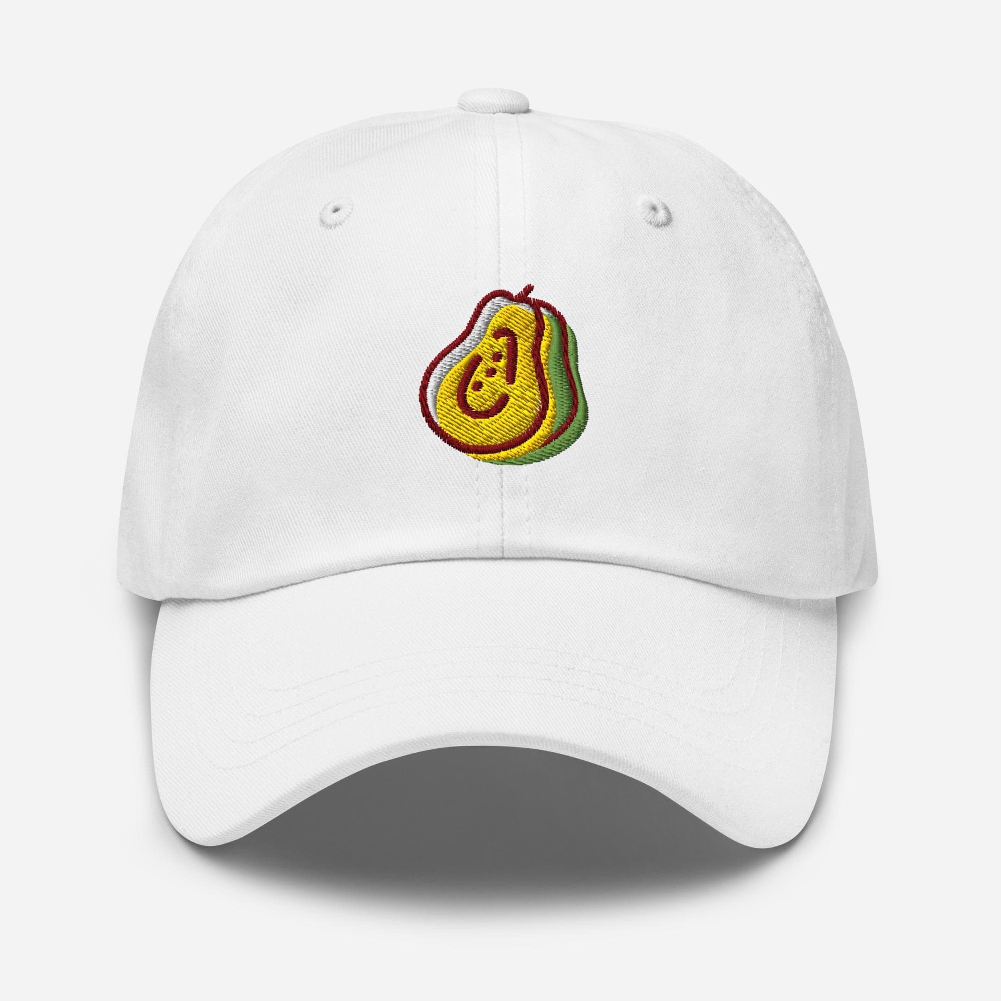 Cute Pear Dad Cap | Fruit Embroidered Baseball Hat | Casual Summer Adjustable Hat | Gift for Fruit Lovers