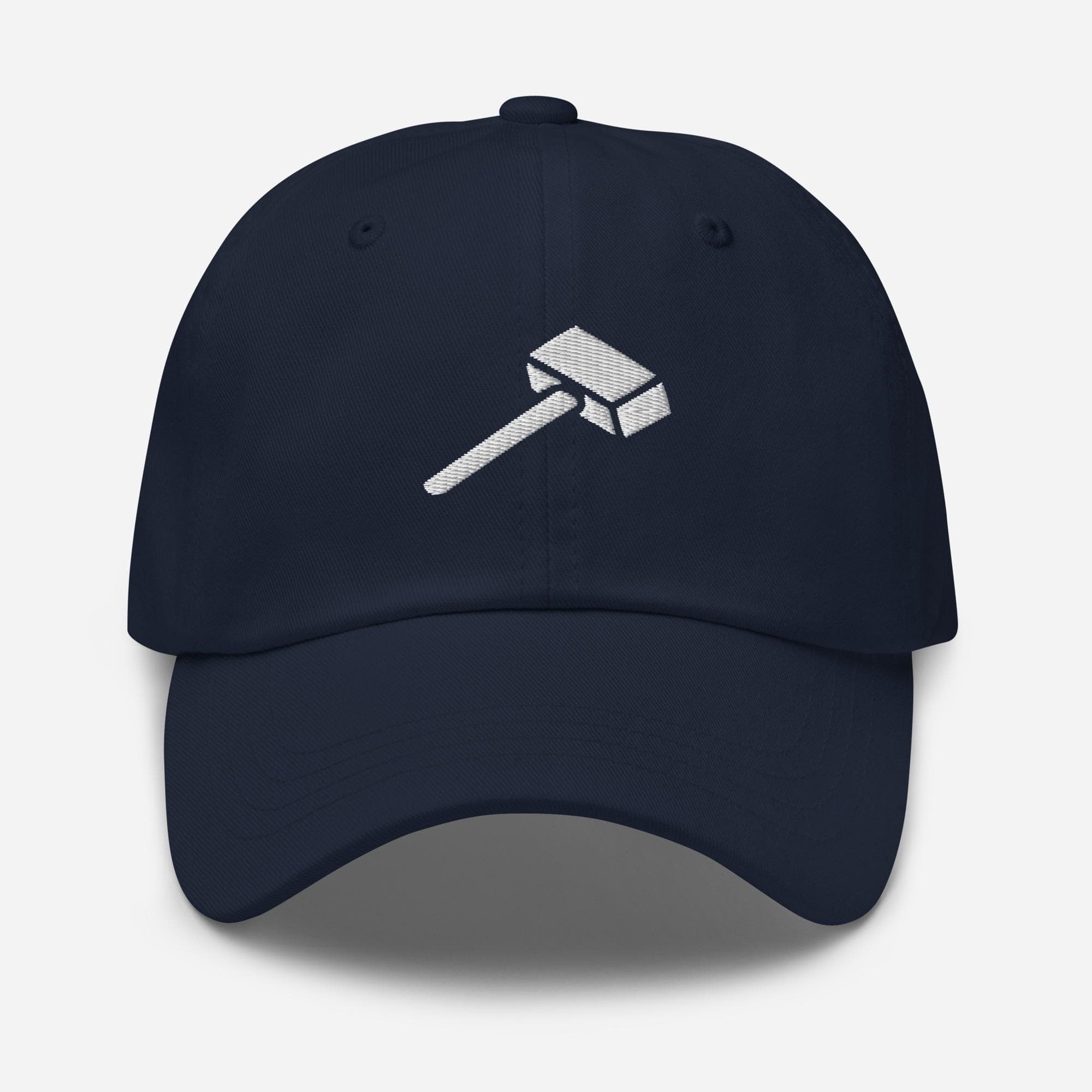 Hammer Hat Embroidered Cap – Construction Worker Cap, Carpenter Gift, Handyman Dad Hat, Workwear Embroidery Baseball Cap