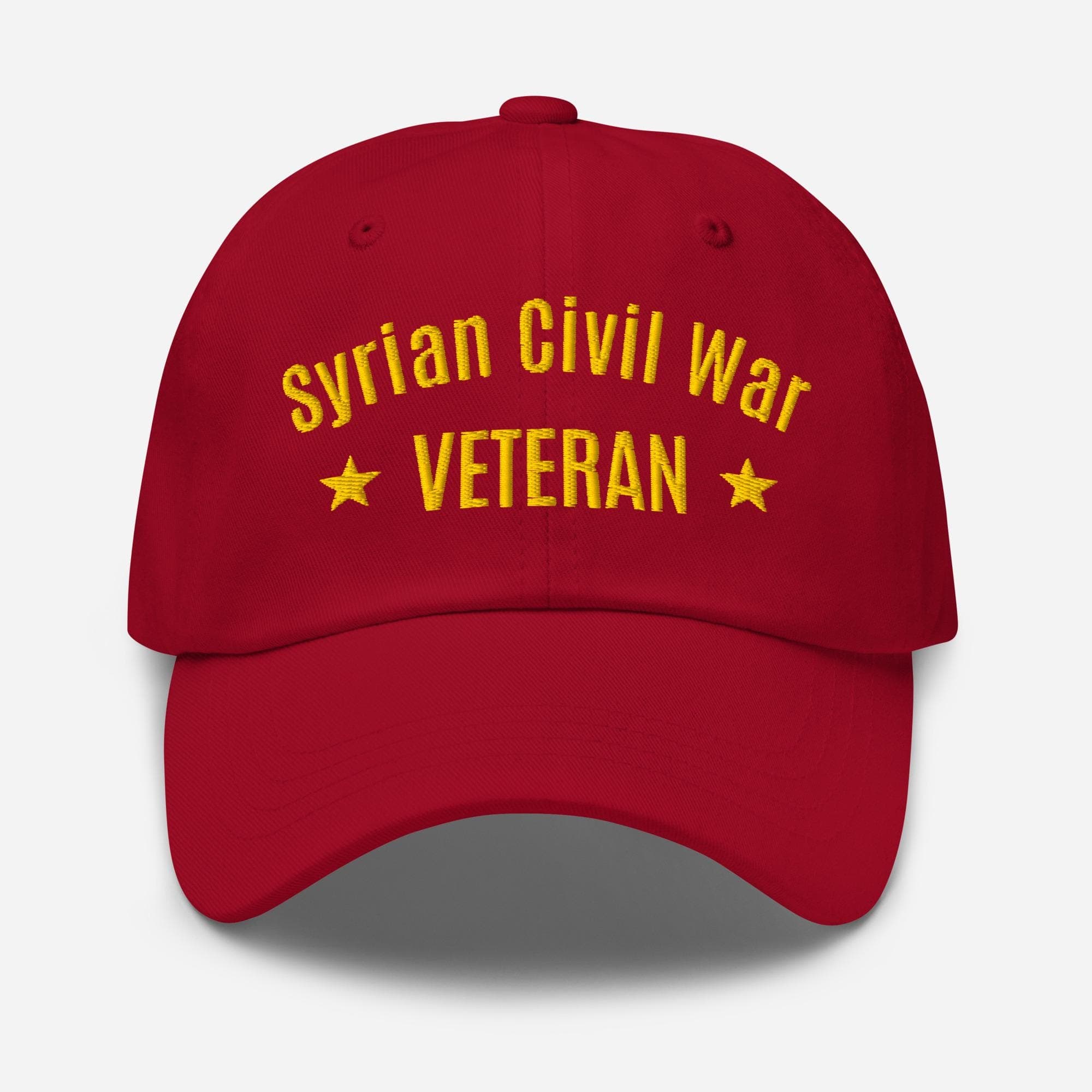 Syrian Civil War Veteran Dad Cap – Embroidered Military Hat, Tribute to Assad Era & Freedom Fighters