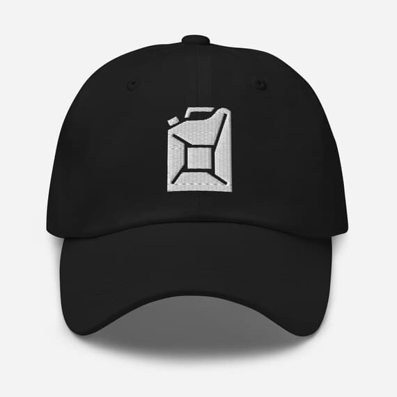 Jerrycan Hat Embroidered Cap– Cute Cartoon Gas Can Cap, Streetwear, Unisex Baseball Hat