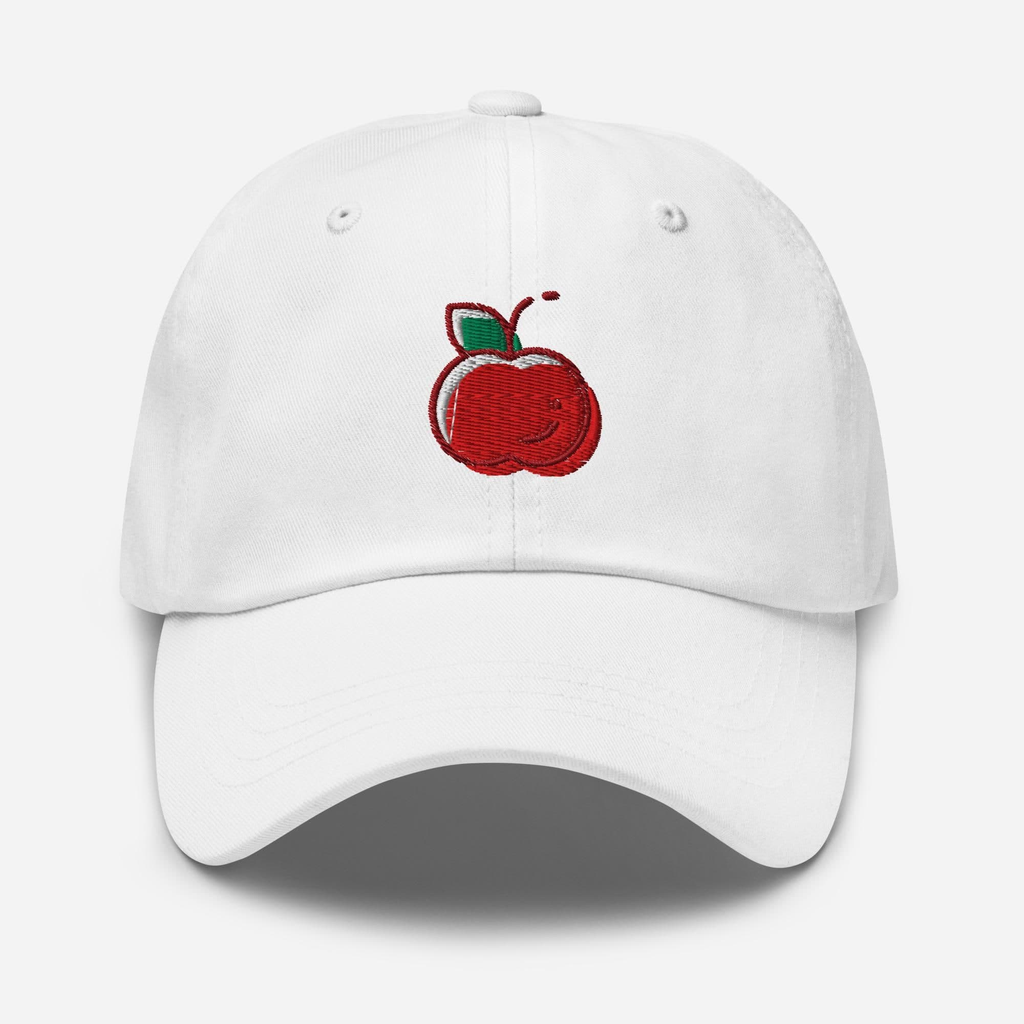 Cute Apple Dad Cap | Baseball Hat for Apple Lovers | Fruit Embroidery Adjustable Hat | Trendy Casual Cap Gift for Her Him