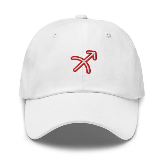 Sagittarius Zodiac Sign Hat Embroidered Dad Hat Adjustable Strap Gift for Sagittarius Birthday Gift Astrology Hat Horoscope Bow and Arrow