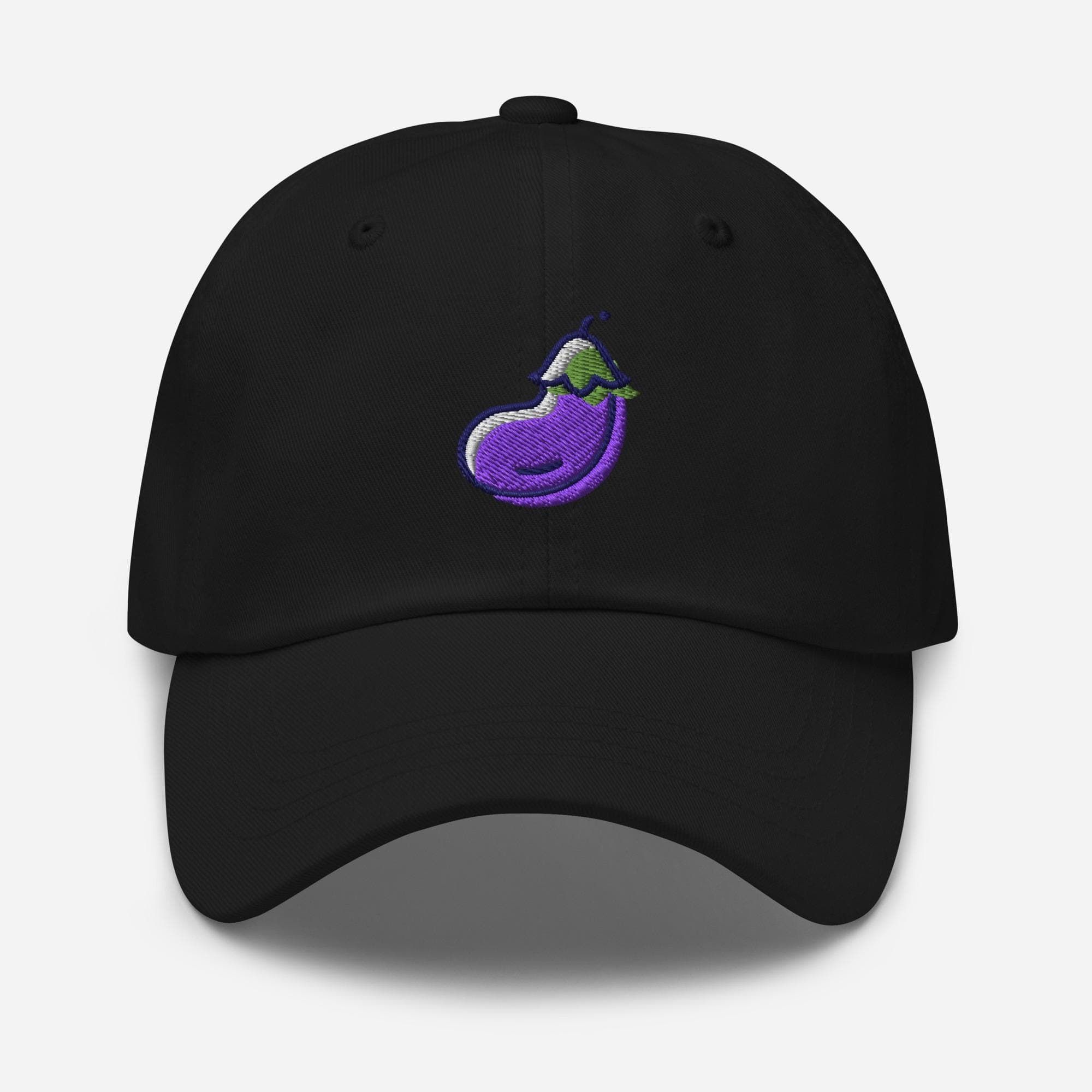 Cute Eggplant Dad Cap | Baseball Hat for Veggie Lovers | Funny Garden Food Embroidered Hat