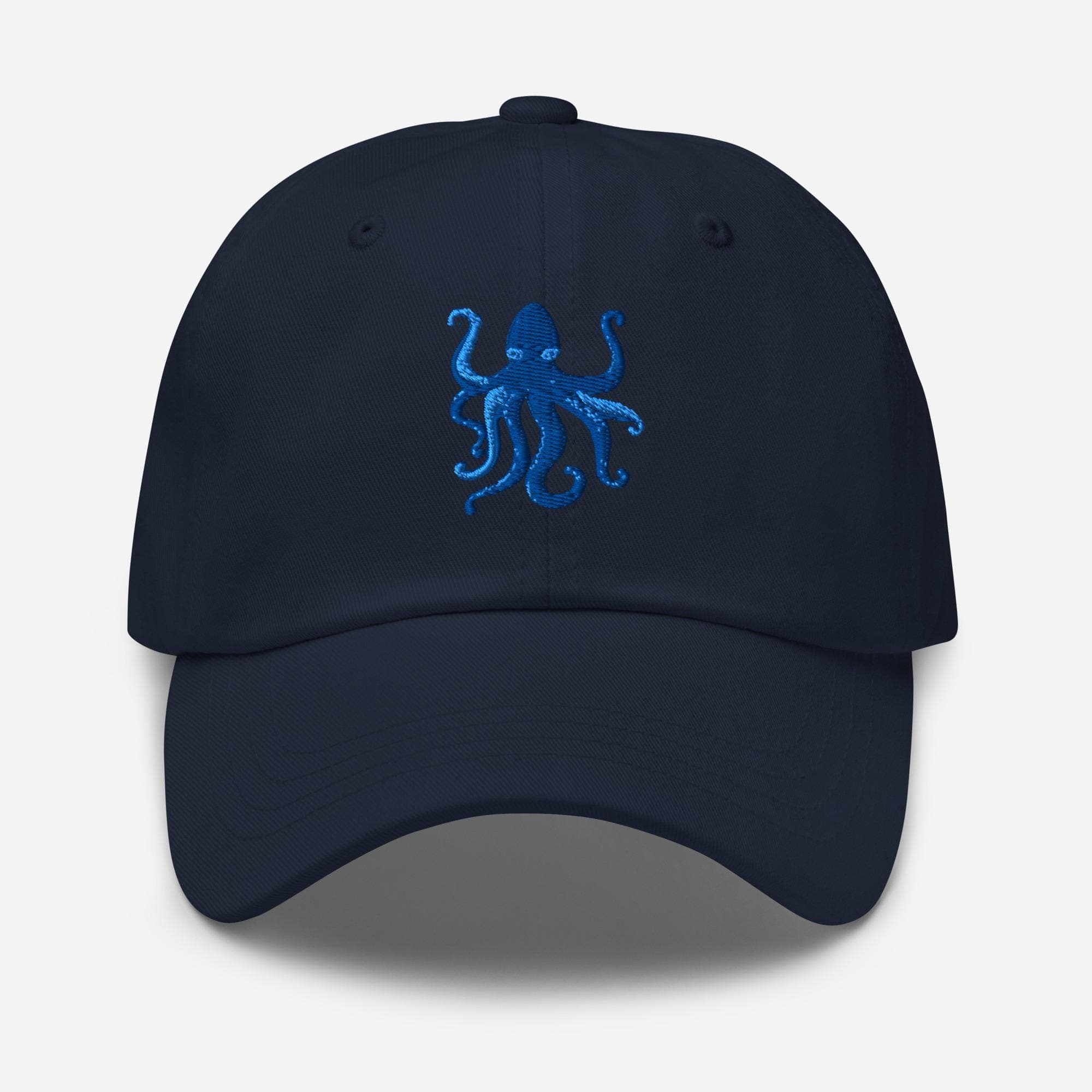 Octopus Embroidered Hat – Cute Sea Creature Baseball Cap, Ocean Animal Embroidery Dad Hat, Marine Life Gift
