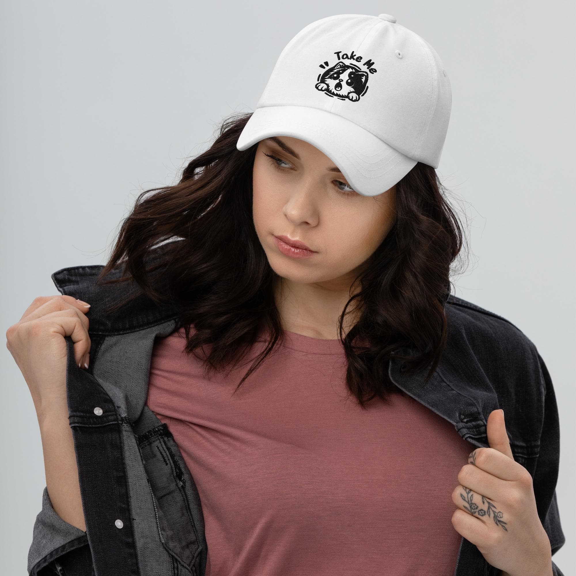 Cute Cat Hat Embroidered Dad Cap 
cat mom
cat dad
cat girl
cat owner hat
cat lover hat
gift for
for her
for him
cat cap
cute cat cap