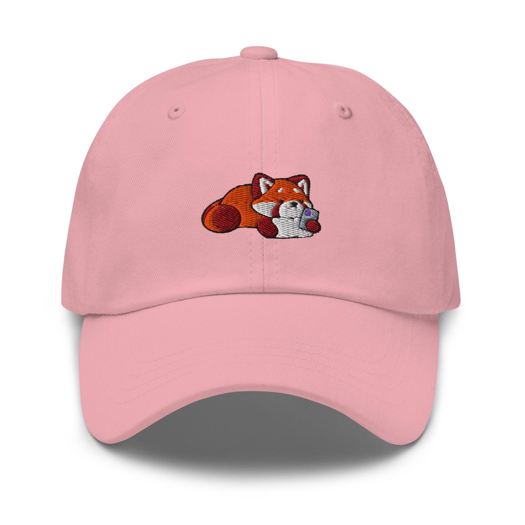 Cute Red Panda Using Phone Dad Hat, Gift For Panda Lovers Baseball Cap, Dad Cap Gifts, Gift for Dad Gift for Mom Hat Panda