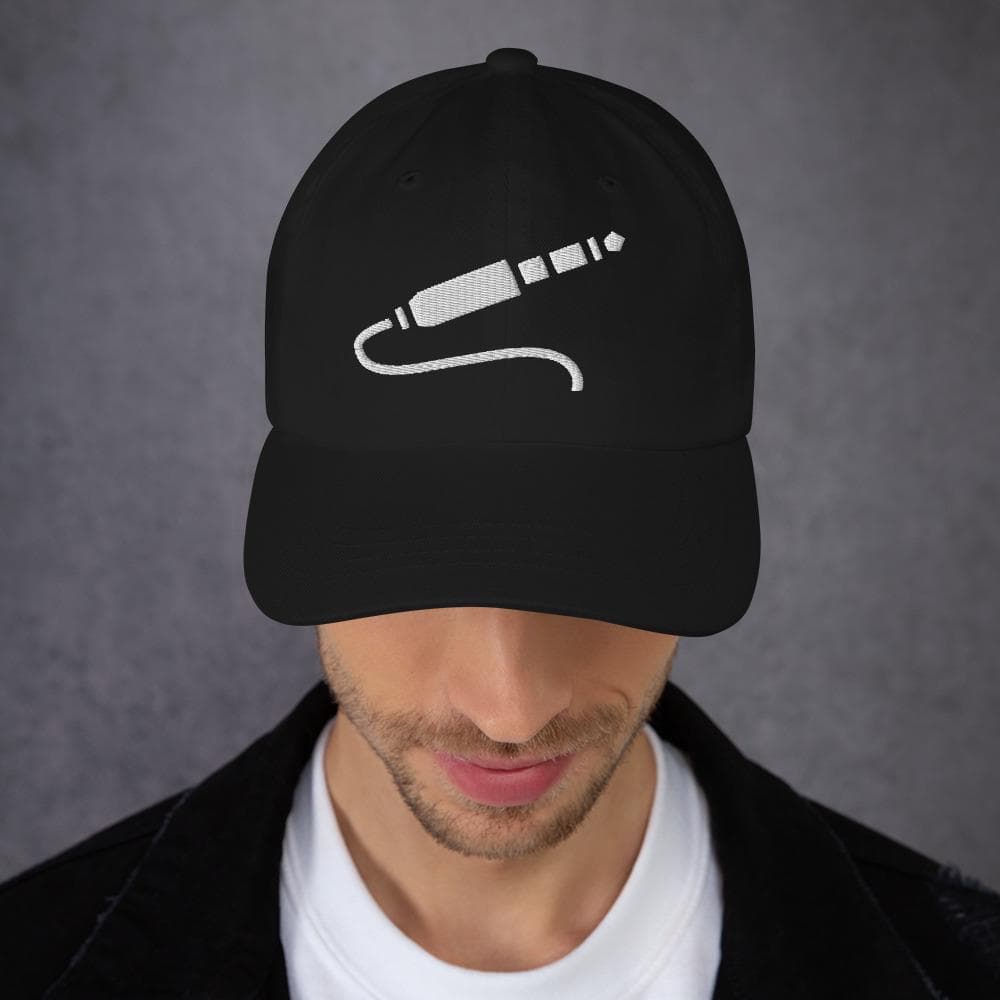 Jack Plug 3.5mm Audio Embroidered Hat  – Music Lover Gift, Headphone Port Dad Cap
