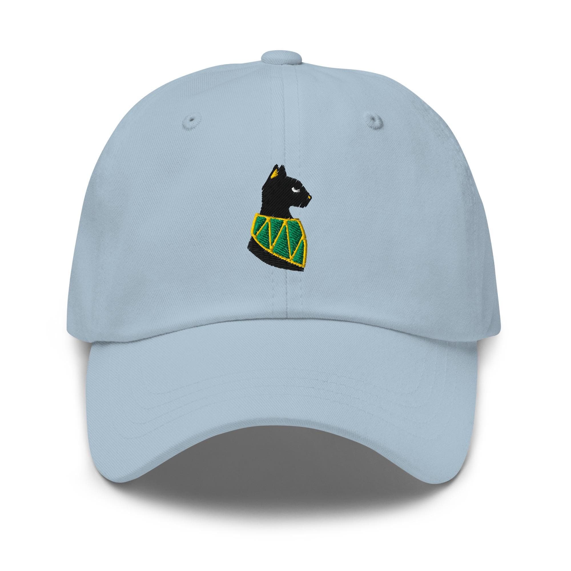 Egyptian Cat Embroidered Premium Dad Cap Baseball Cap Egyptian Hieroglyphs King Tut Hat Persian Hats Horus Hat Black Cat cute gift for her