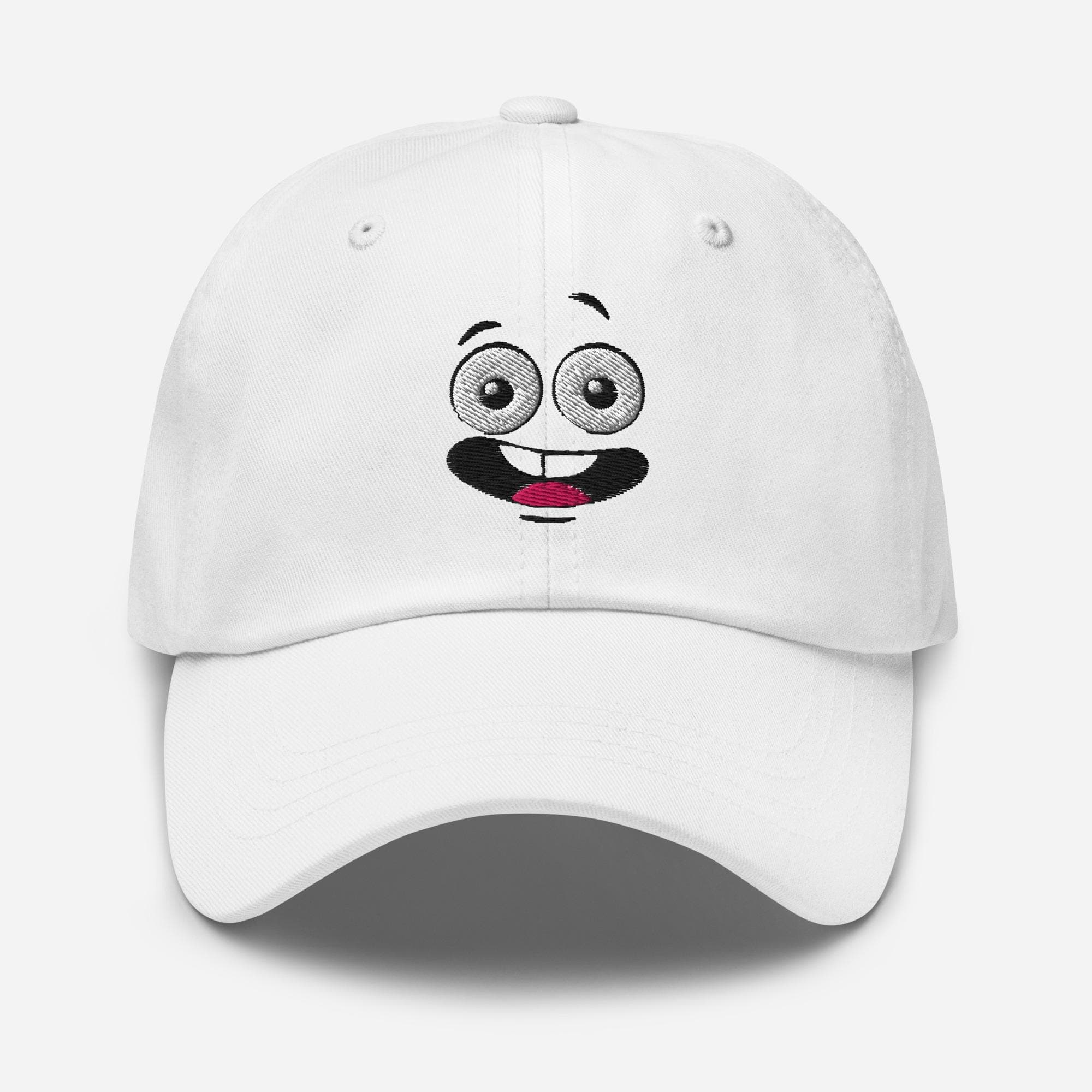 Embroidered Cartoon Face Hat | Cute Expression Cap | Fun Casual Dad Hat
