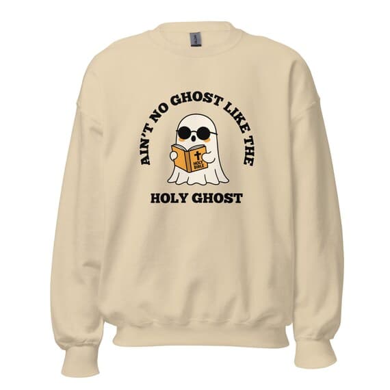 Cute Ghost Sweatshirt, Funny Christian Gifts, Funny Christian Halloween Sweatshirt, Religious Halloween Shirt, Christian Apparel, Catholic