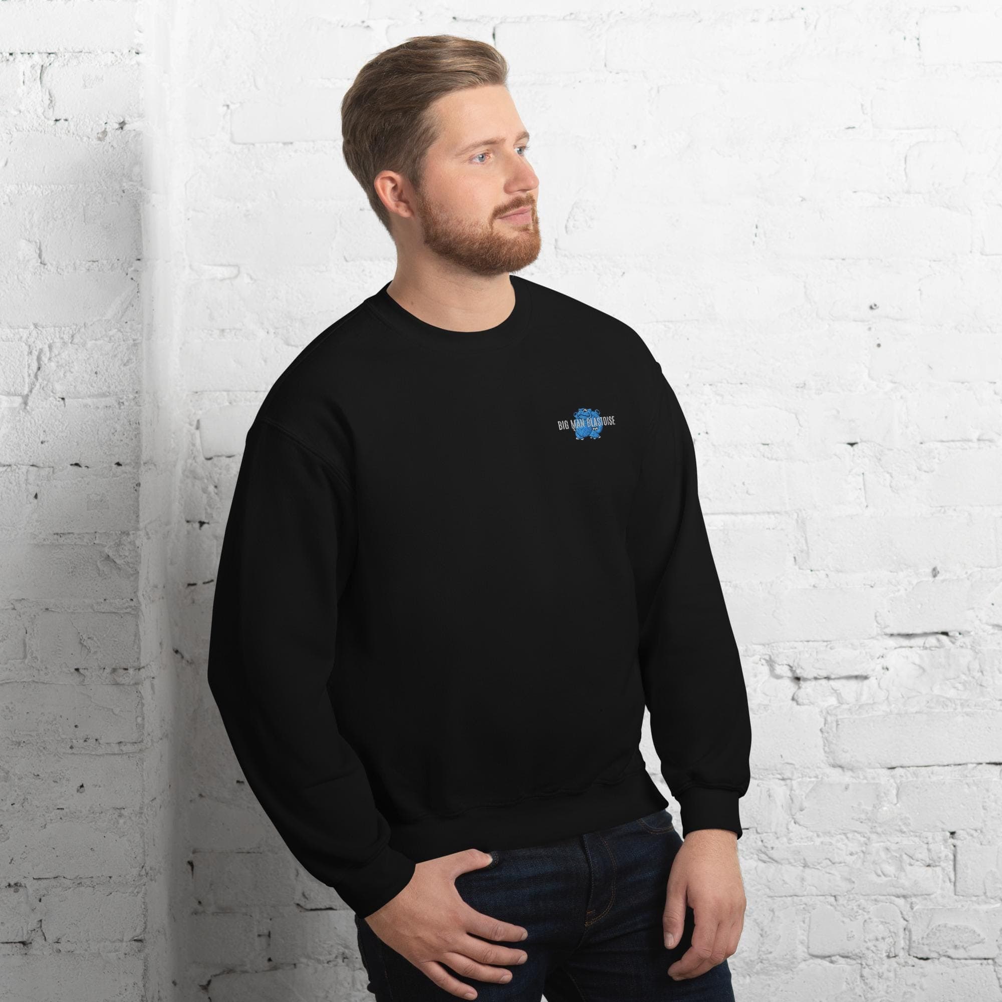Big Man Blast  Embroidered Sweatshirt | Gamer Gift for Him | Anime Lover Gift | Cool Embroidered Crewneck | Unique Birthday Present