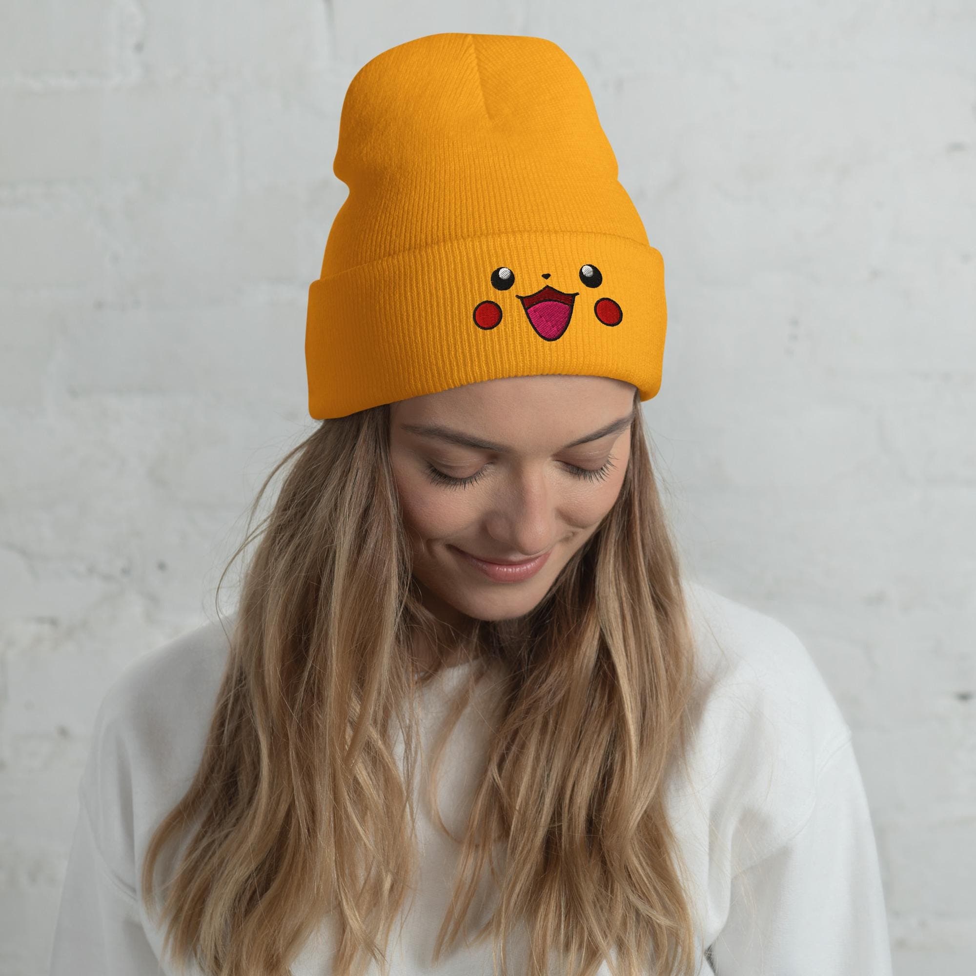 Pikachu Face Beanie Embroidered 
pikachu beanie
cute pikachu pokemon
cute pokemon
pokemon fan
pikachu fan
pikachu hat
yellow pikachu beani
pika beanie
pikachu bonnet
pikachu embroidered