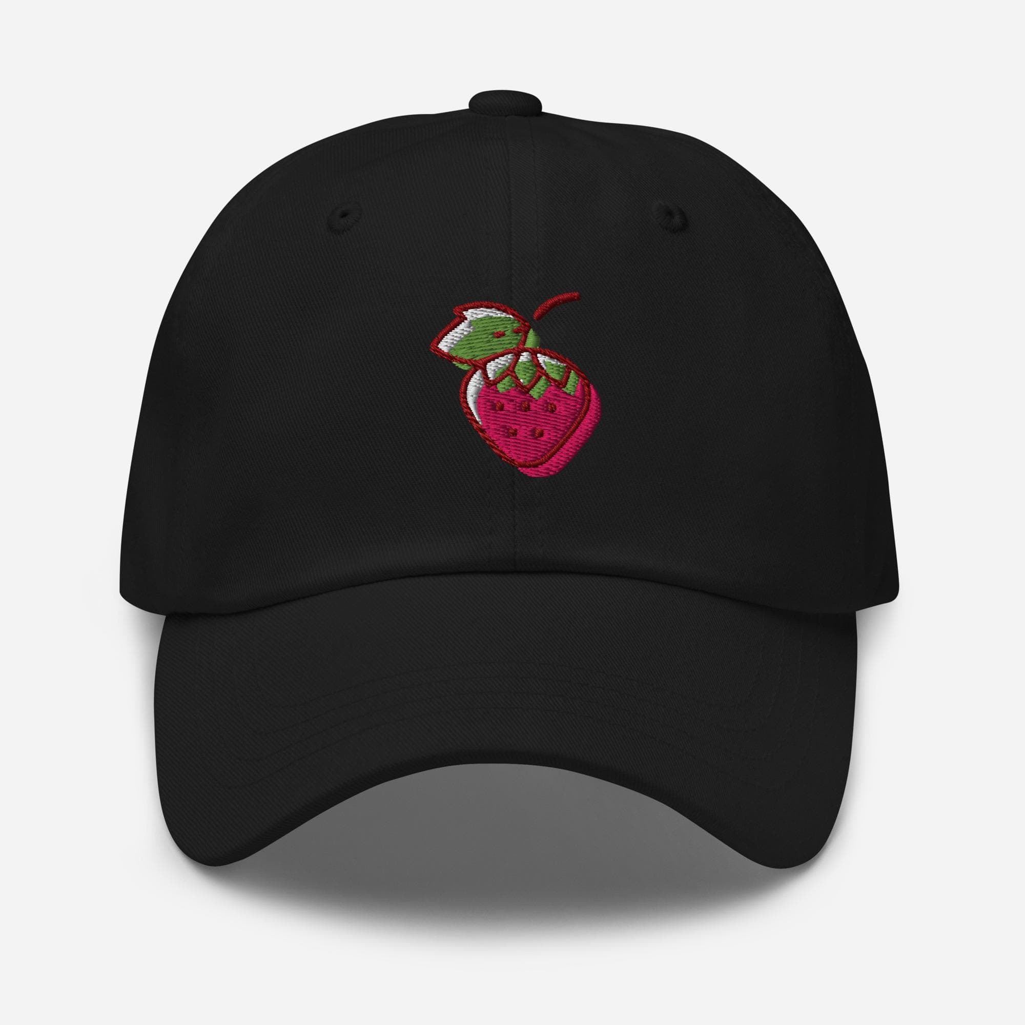 Embroidered Strawberry Hat Dad Cap | Cute Aesthetic Baseball Cap | Fruit Lover Gift Summer Accessory