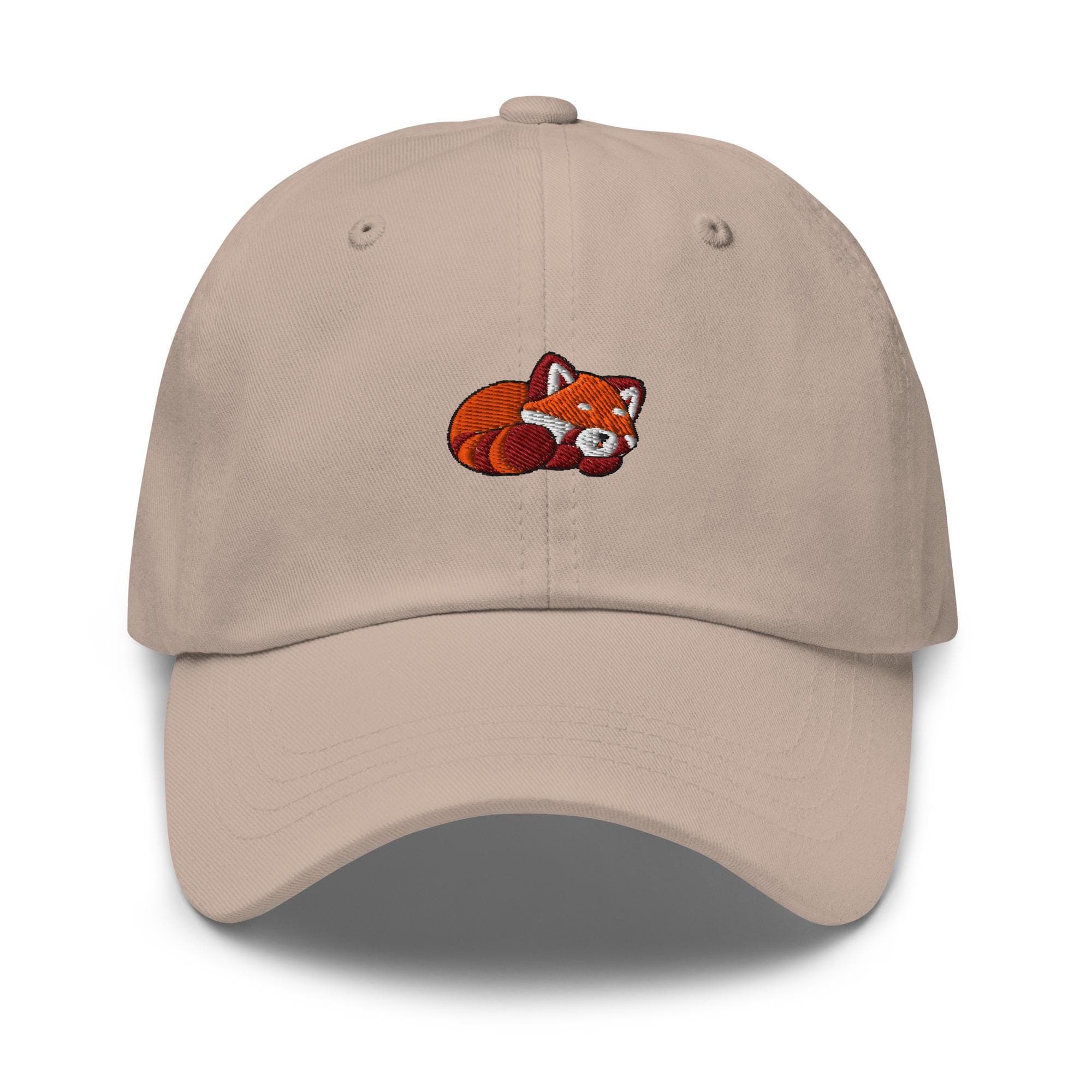 Cute Red Panda Sleeping Embroidered Hat, Gift For Panda Lovers Baseball Cap, Dad Cap Gifts, Gift for Dad Gift for Mom Red Panda Cap