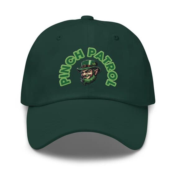 Pinch Patrol Hat Embroidered Dad Cap | Leprechaun Hat St Patricks Day Gift