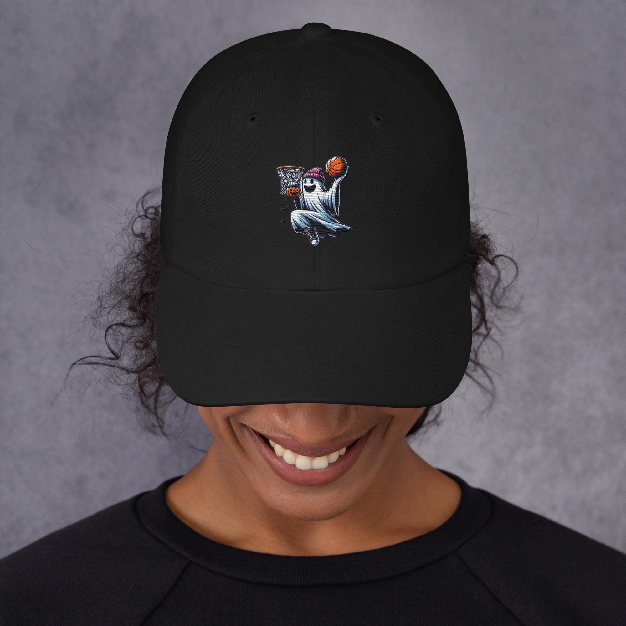 Ghost Playing Basketball Hat Embroidered Dad Cap | Halloween Hat Gift Funny Ghost Hat
Spooky
halloween cap
basketball fans
embroidered ghost
cute ghost
unique gift
for ghost lover
loves ghost
loves basketball