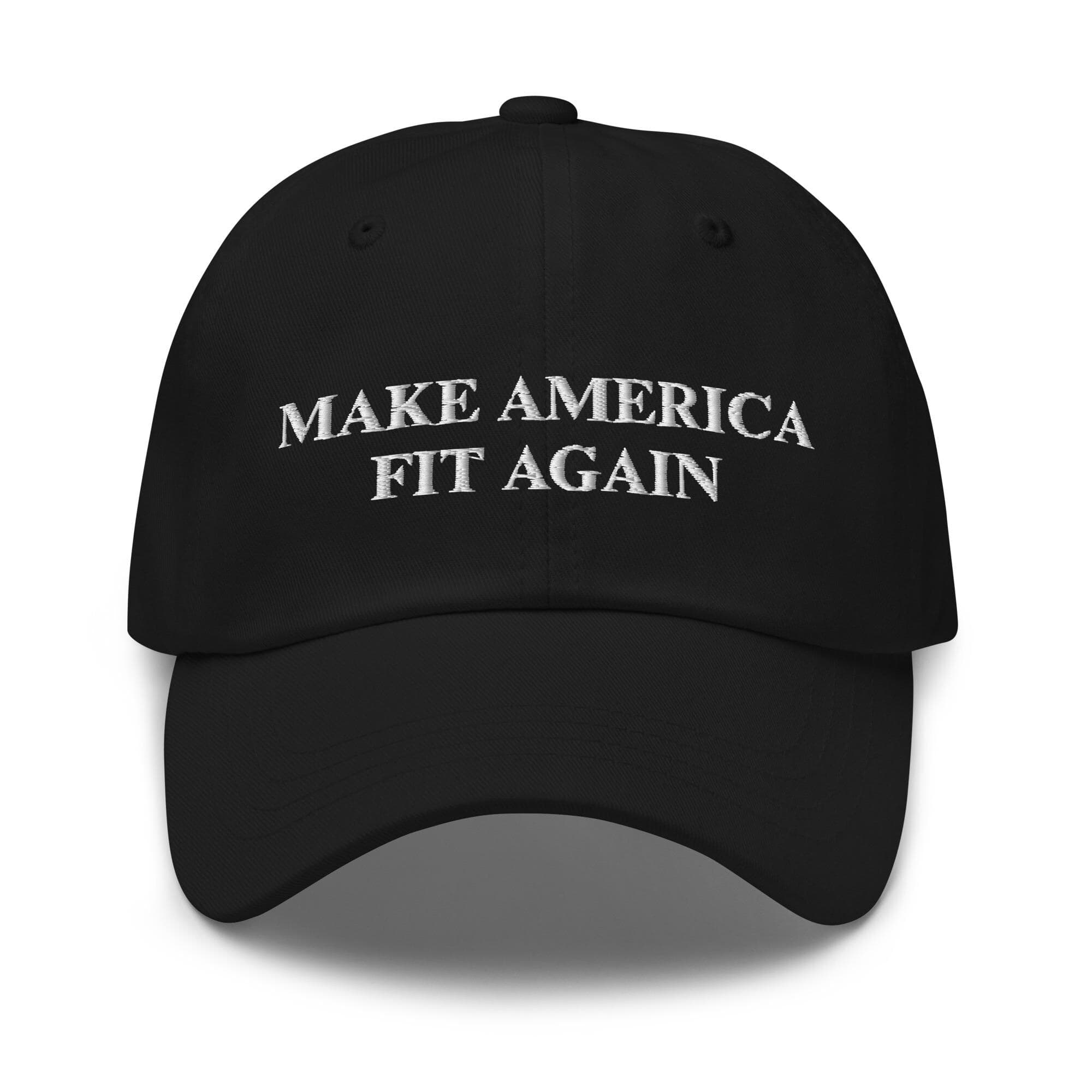 Make America Fit Again Hat Embroidered Hat Make America Great Again MAGA HAT Baseball Hat Red Donald Trump Hat Gym Hat Fitness Hat