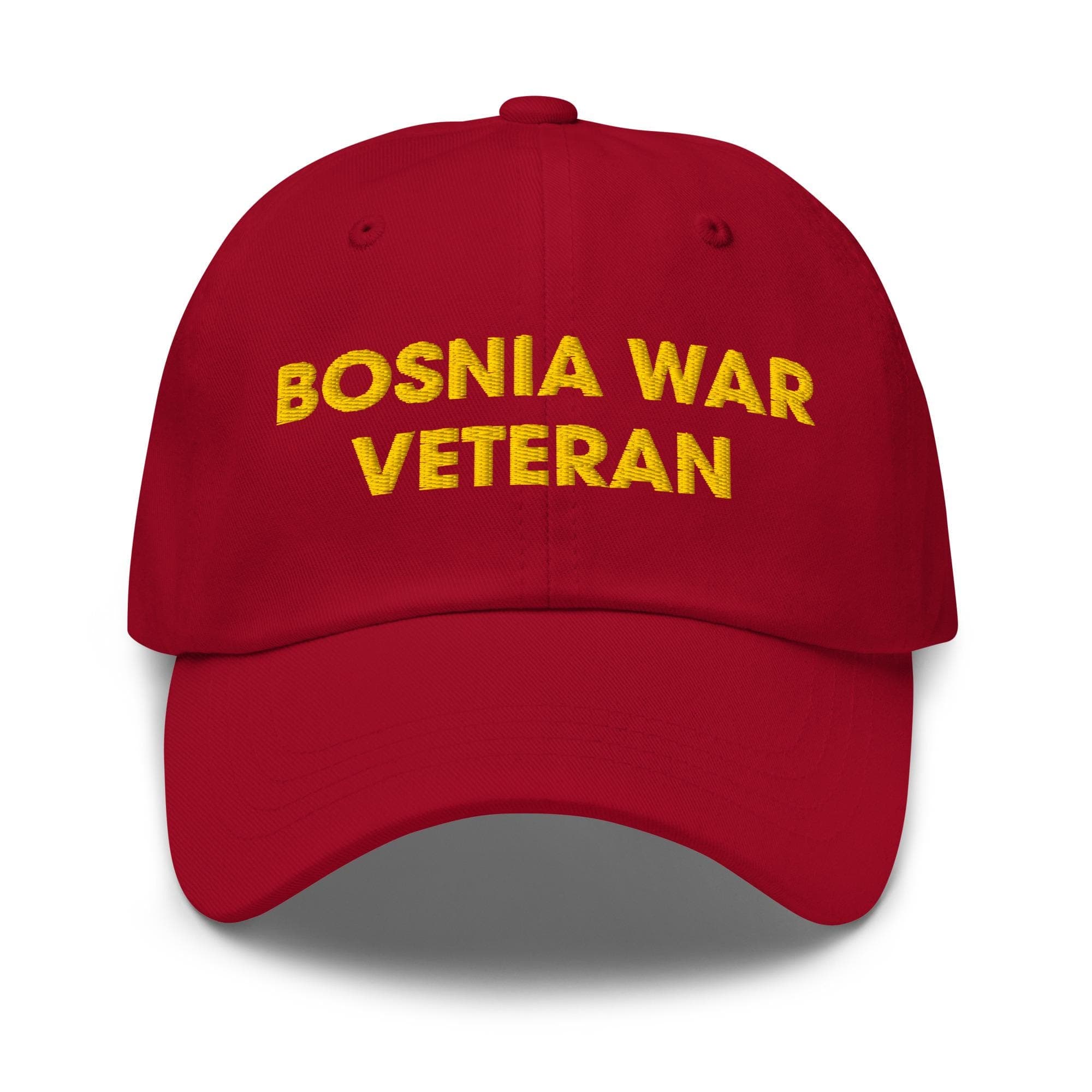 Bosnia War Veteran Hat Embroidered Hat Gift for Veteran Gift for Grandpa Unisex Baseball Hat Adjustable Strap Hat For Men
