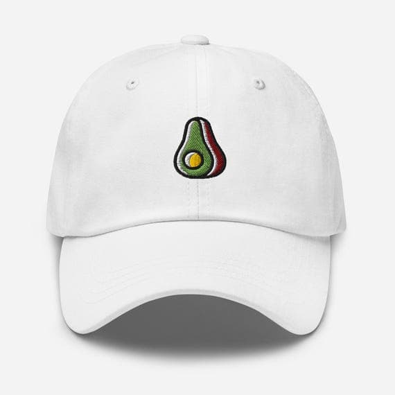 Cute Avocado Embroidered Hat – Fruit Baseball Cap, Aesthetic Dad Hat, Avocado Lover Gift