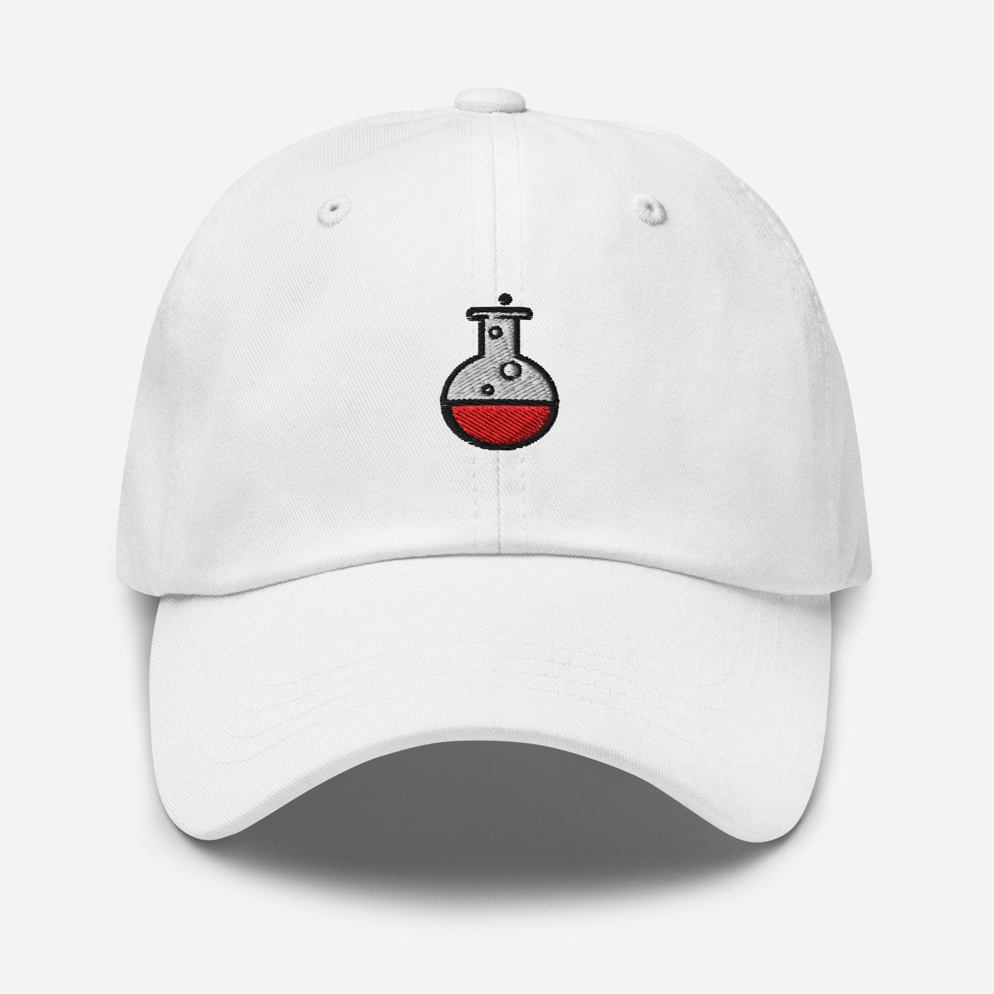Embroidered Beaker Hat | Science Lab Cap | Chemistry Geek Gift | STEM Embroidery Hat