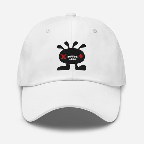 Monster Embroidered Cap – Cute  Hat for Teens, Adults, Horror Fans, Anime Lovers