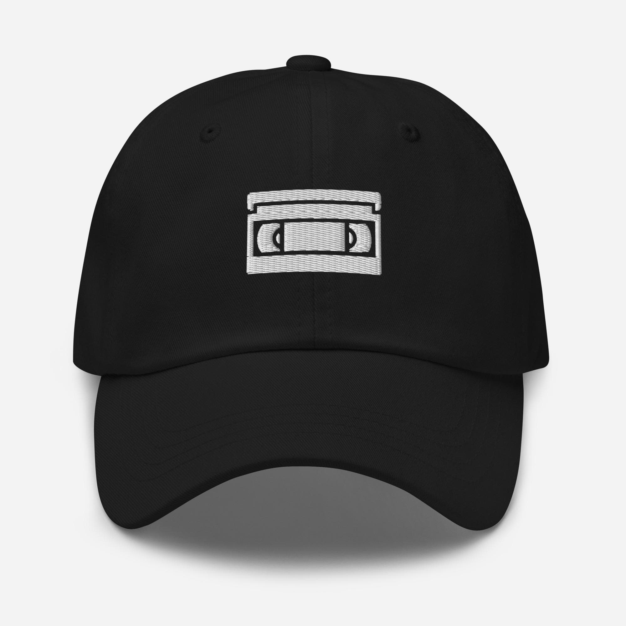 VHS Tape Hat Embroidered Cap – Retro 90s Aesthetic Cap, Vintage Film Lover Gift, Nostalgic Movie Baseball Dad Hat
