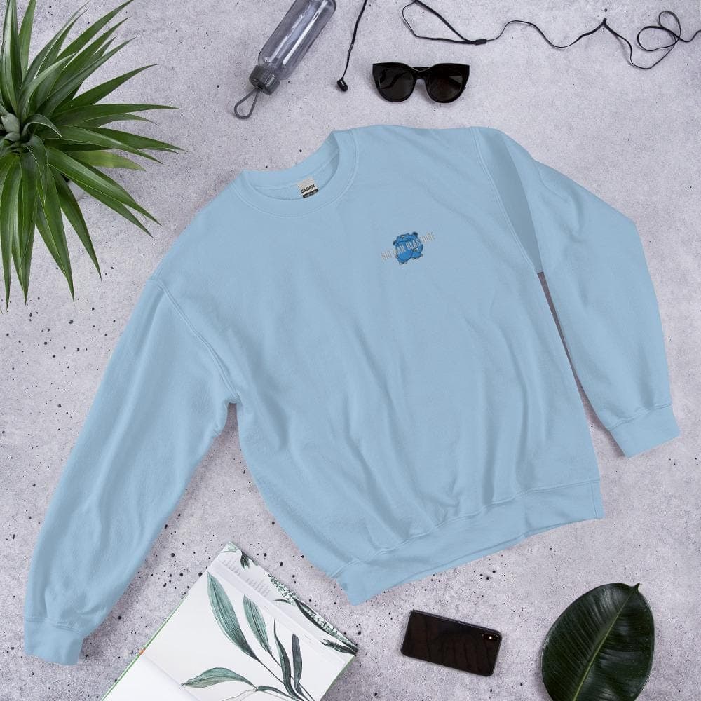 Big Man Blast  Embroidered Sweatshirt | Gamer Gift for Him | Anime Lover Gift | Cool Embroidered Crewneck | Unique Birthday Present