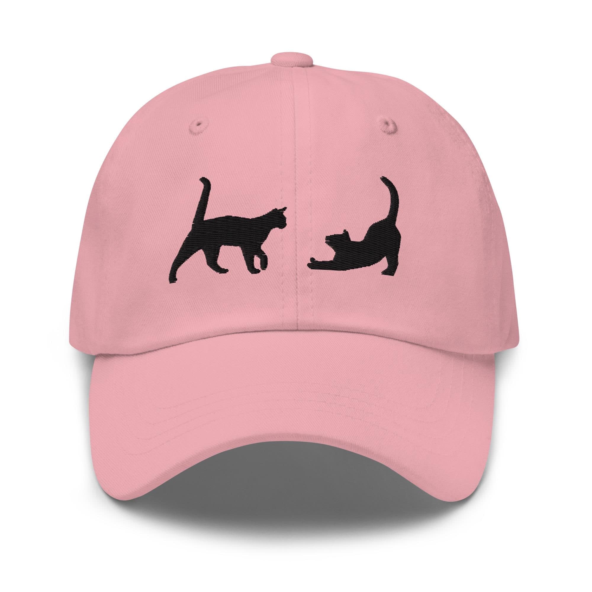 Two Black Cat Hat Embroidered Hat Unisex Baseball Hat Strapback Cat Lover Gift Cat Mom Cat Dad