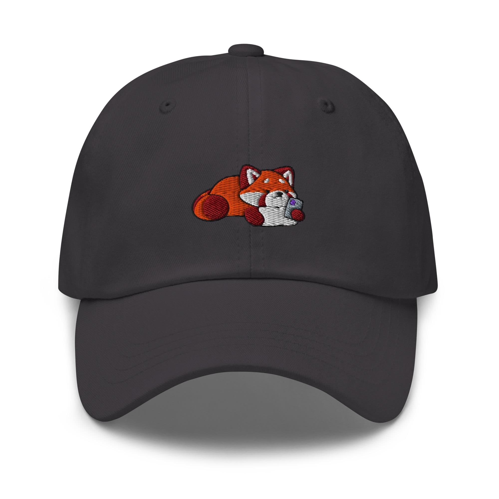 Cute Red Panda Using Phone Dad Hat, Gift For Panda Lovers Baseball Cap, Dad Cap Gifts, Gift for Dad Gift for Mom Hat Panda