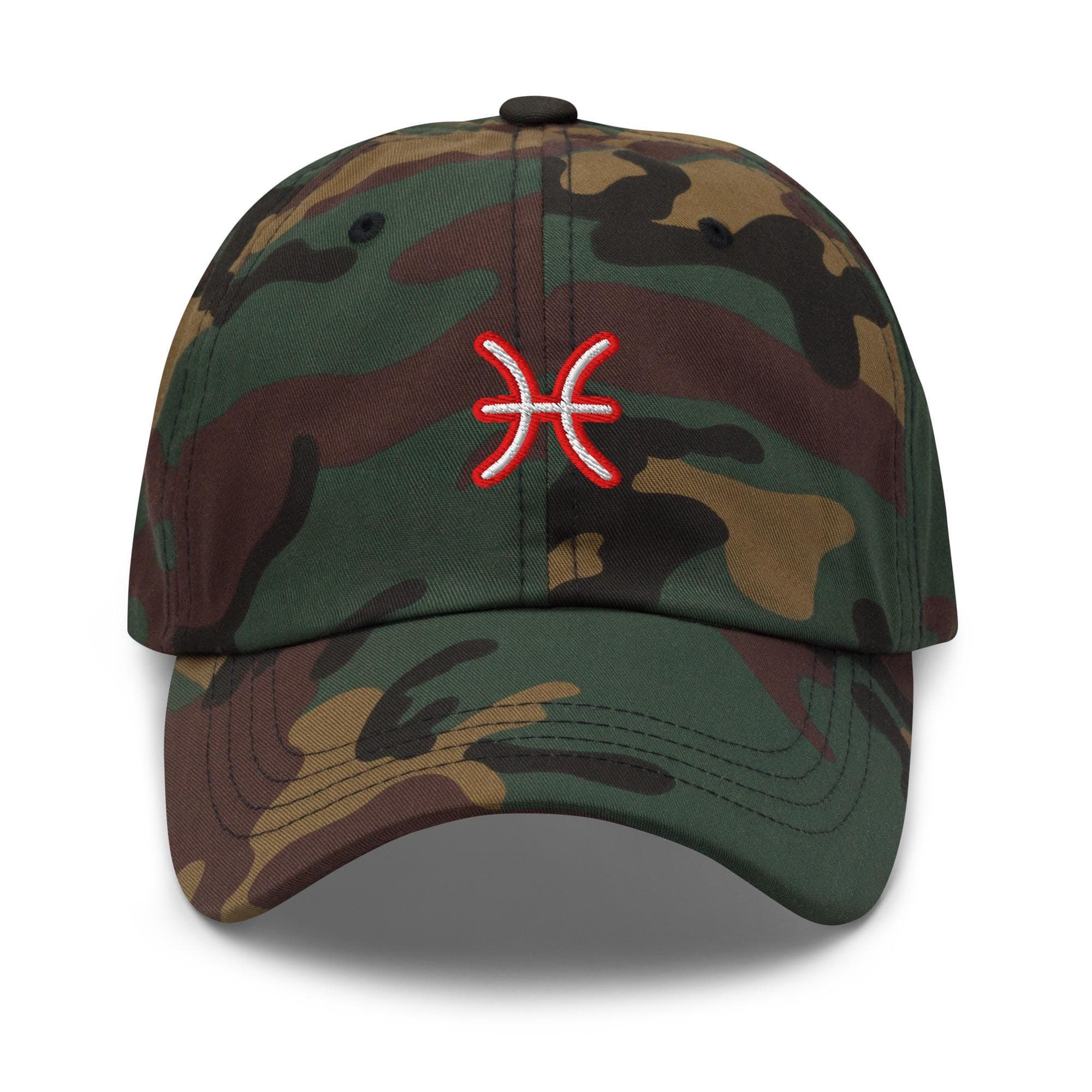 Pisces Zodiac Sign Hat Embroidered Dad Hat Adjustable Strap Gift for Pisces Birthday Gift Astrology Hat Horoscope Astrological Adult Cap