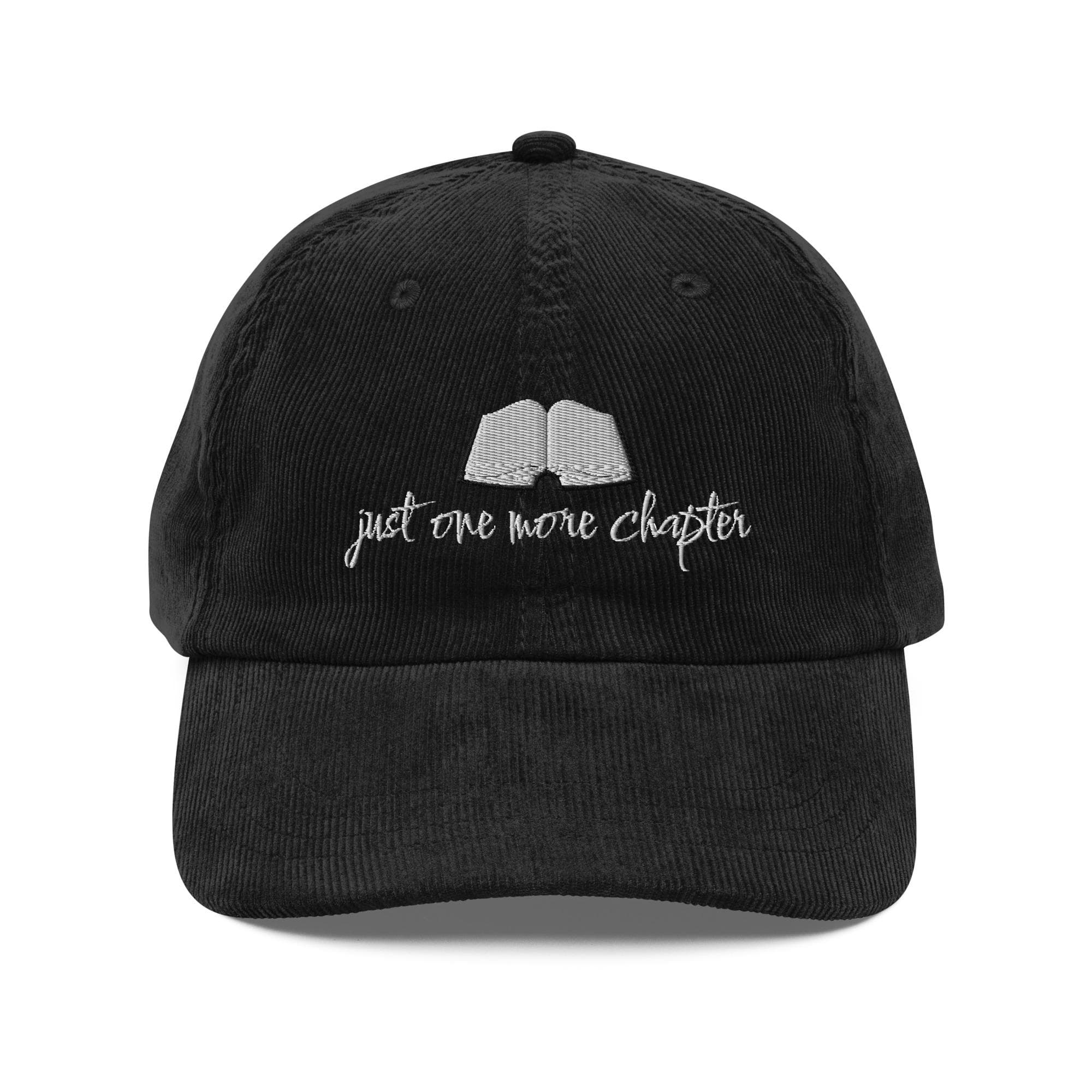 Book Reader Hat | Premium Vintage Corduroy Cap Embroidered Hat for book lovers