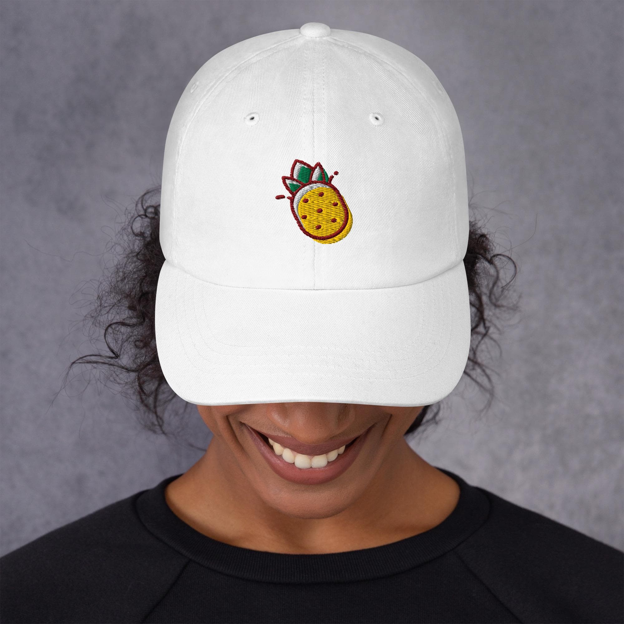 Cute Pineapple Baseball Dad Cap | Fruit Lover Summer Hat | Casual Adjustable Embroidered Cap