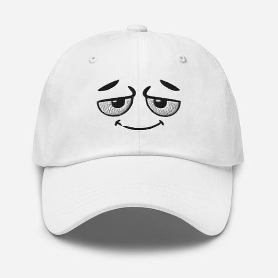 Embroidered Cartoon Smile Hat – Cute Happy Face Cap, Funny Kawaii Dad Hat, Summer Casual Unisex Baseball Cap