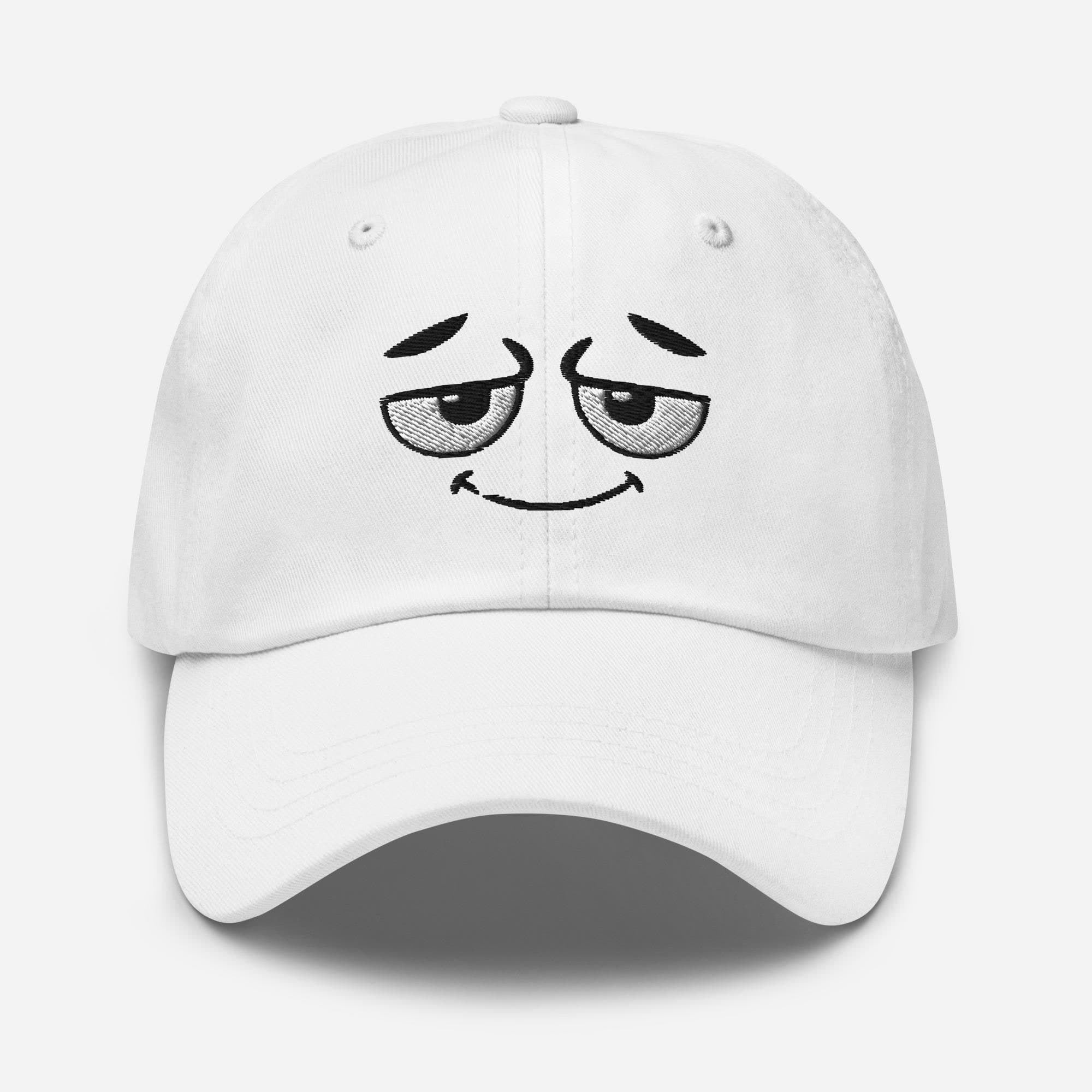 Embroidered Cartoon Smile Hat – Cute Happy Face Cap, Funny Kawaii Dad Hat, Summer Casual Unisex Baseball Cap