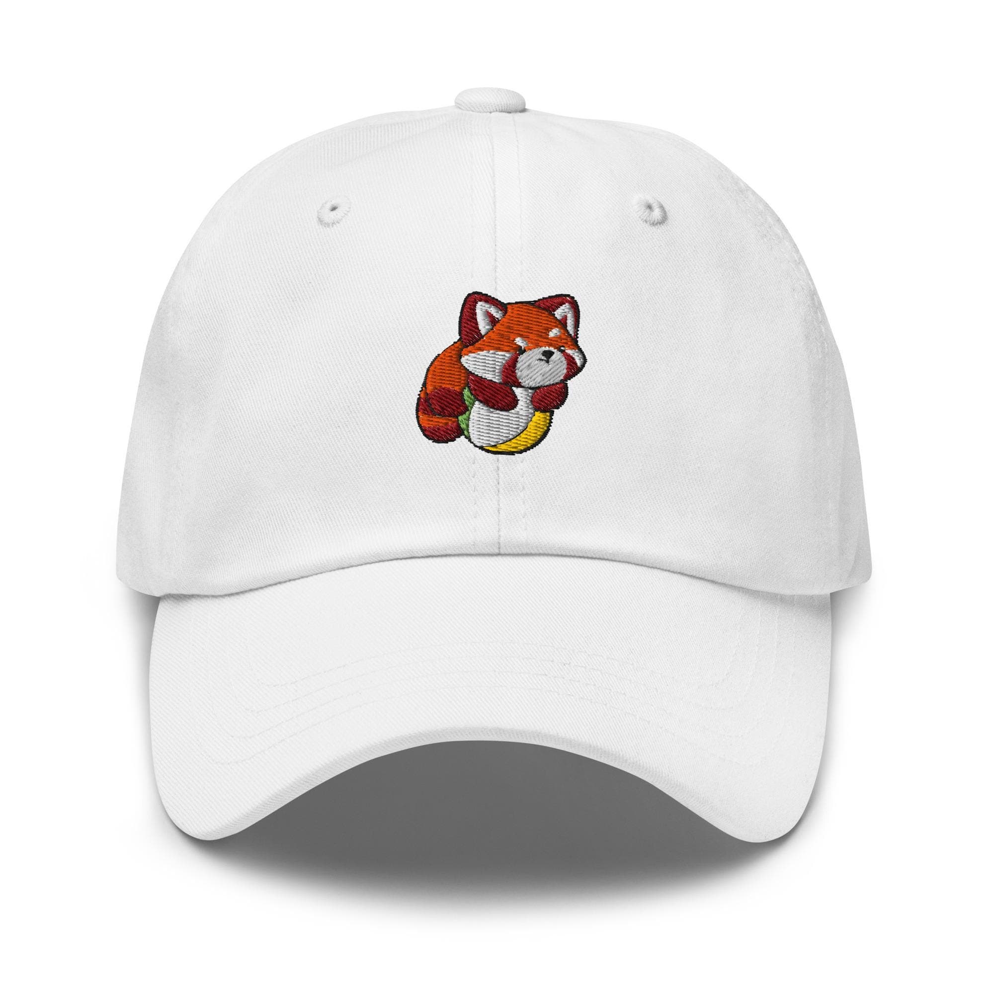 Cute Red Panda Playing a Ball Embroidered Dad Hat, Gift For Panda Lovers Baseball Cap, Dad Cap Gifts, Gift for Dad Gift for Mom Hat Panda