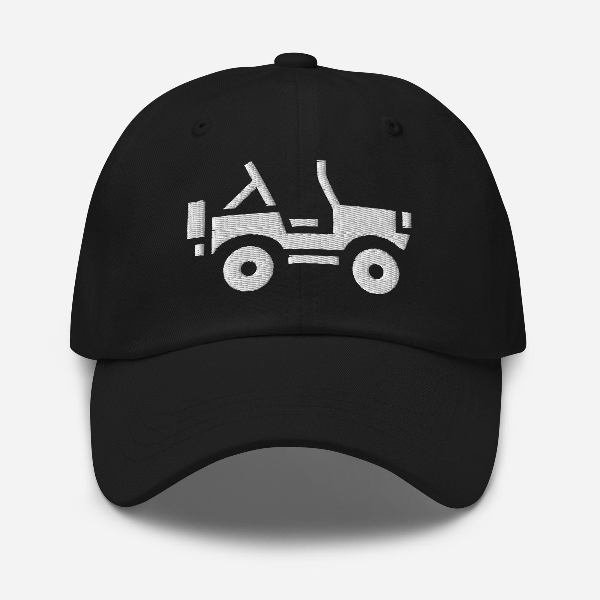 Embroidered Jeep Hat – Cute Car Illustration Cap, Adventure Embroidery Baseball Hat, Gift for Jeep Lovers