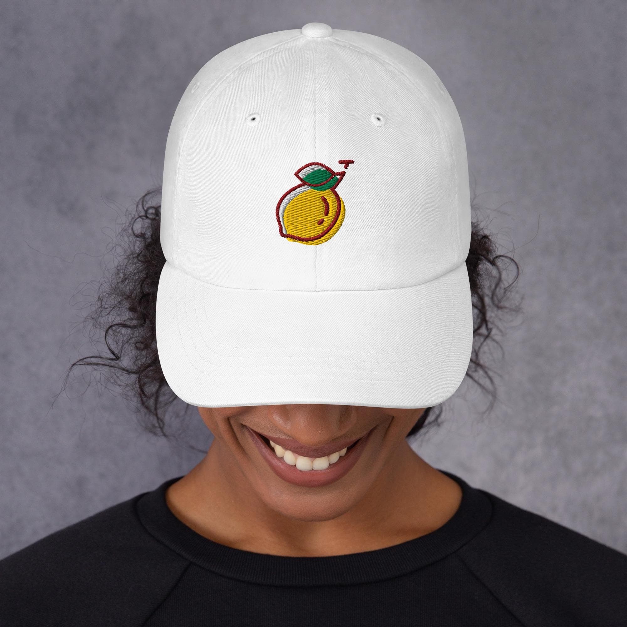 Cute Lemon Dad Cap | Fruit Baseball Hat | Summer Embroidered Cap | Gift for Fruit Lovers | Casual Adjustable Hat