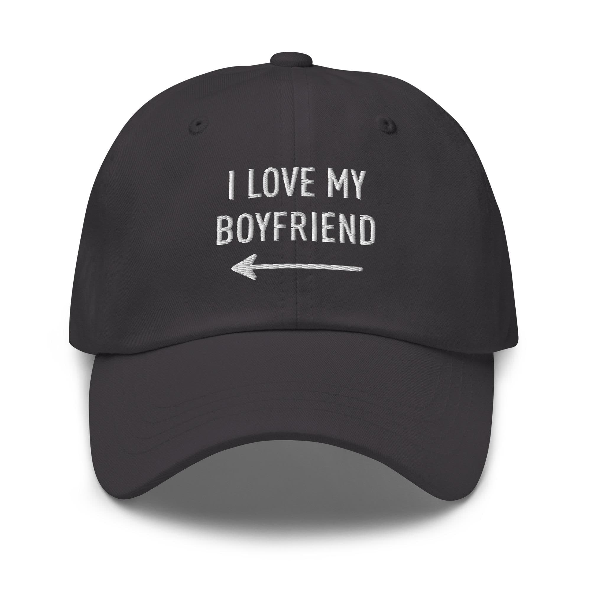 Funny Girlfriend Hat, Valentines Day Hat, Gifts for Boyfriend Dad Cap, I Love My Boyfriend Hat, Valentines Gift for Men Baseball Cap