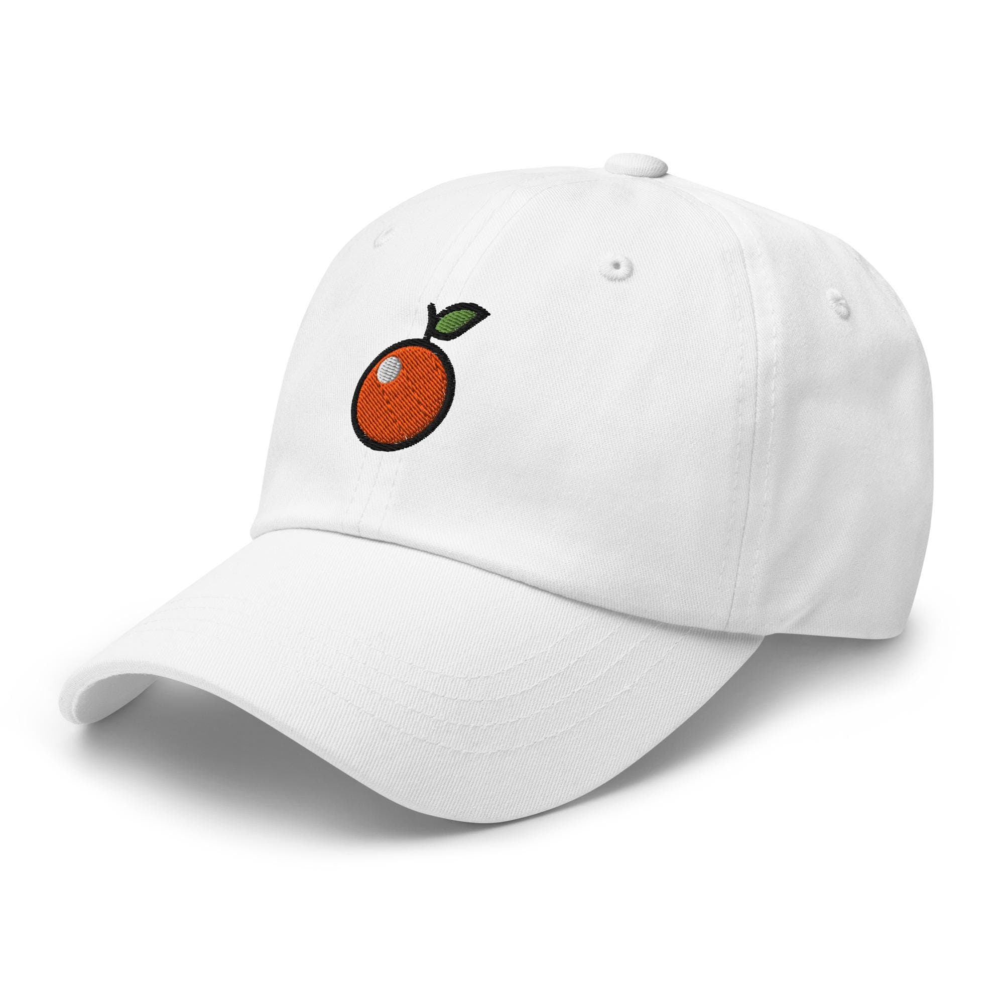 Orange Fruit Embroidered Cap – Summer Fruit Baseball Hat, Cute Citrus Accessory, Fruit Lover Gift