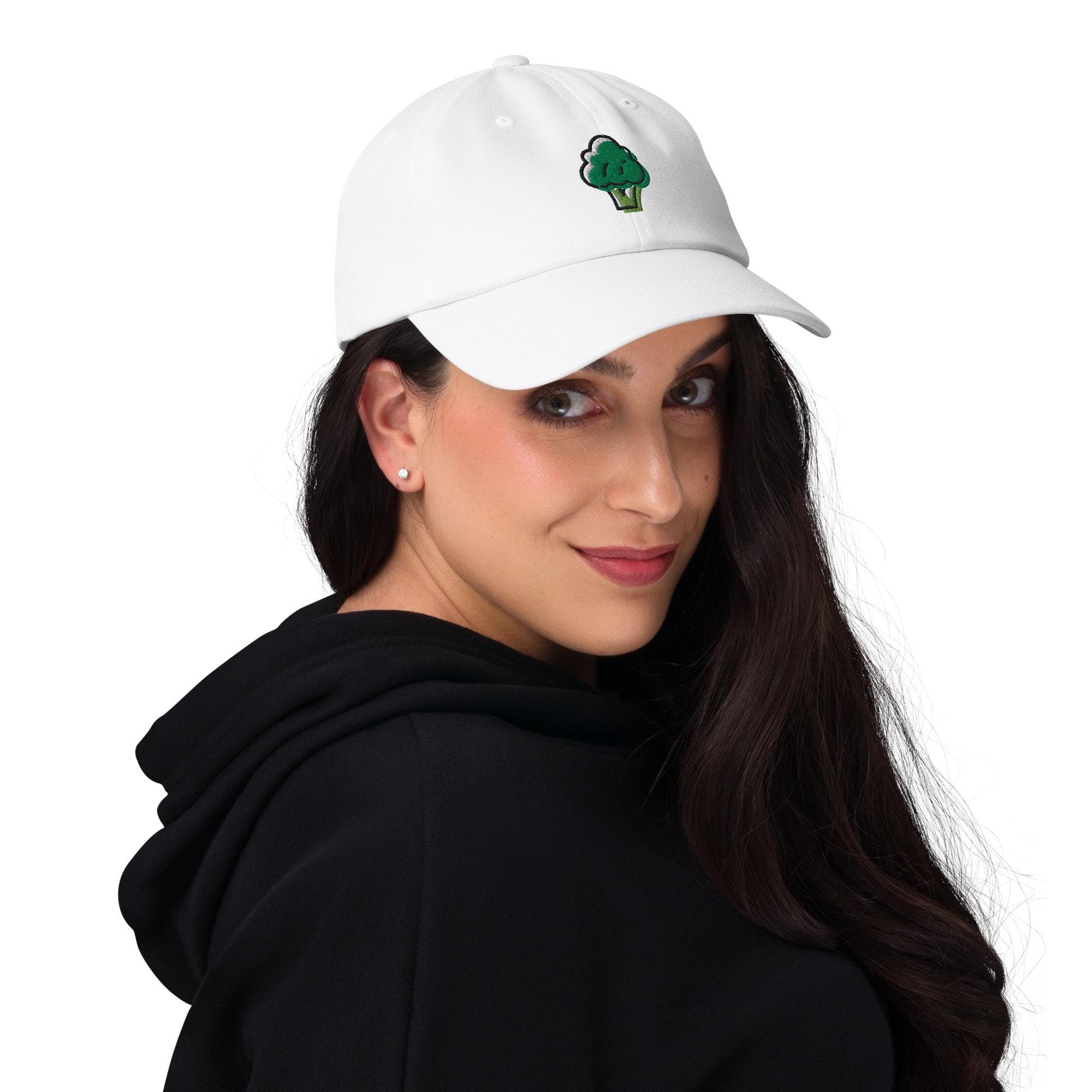 Cute Broccoli Dad Cap | Funny Vegetable Baseball Hat | Plant Lover Gift | Kawaii Broccoli Embroidery | Unisex Adjustable Cap