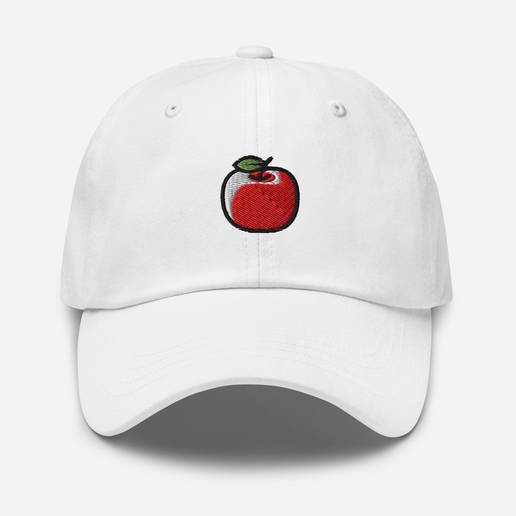Cute Apple Embroidered Hat – Fruit Baseball Cap, Aesthetic Dad Hat, Kawaii Apple Cap Gift
