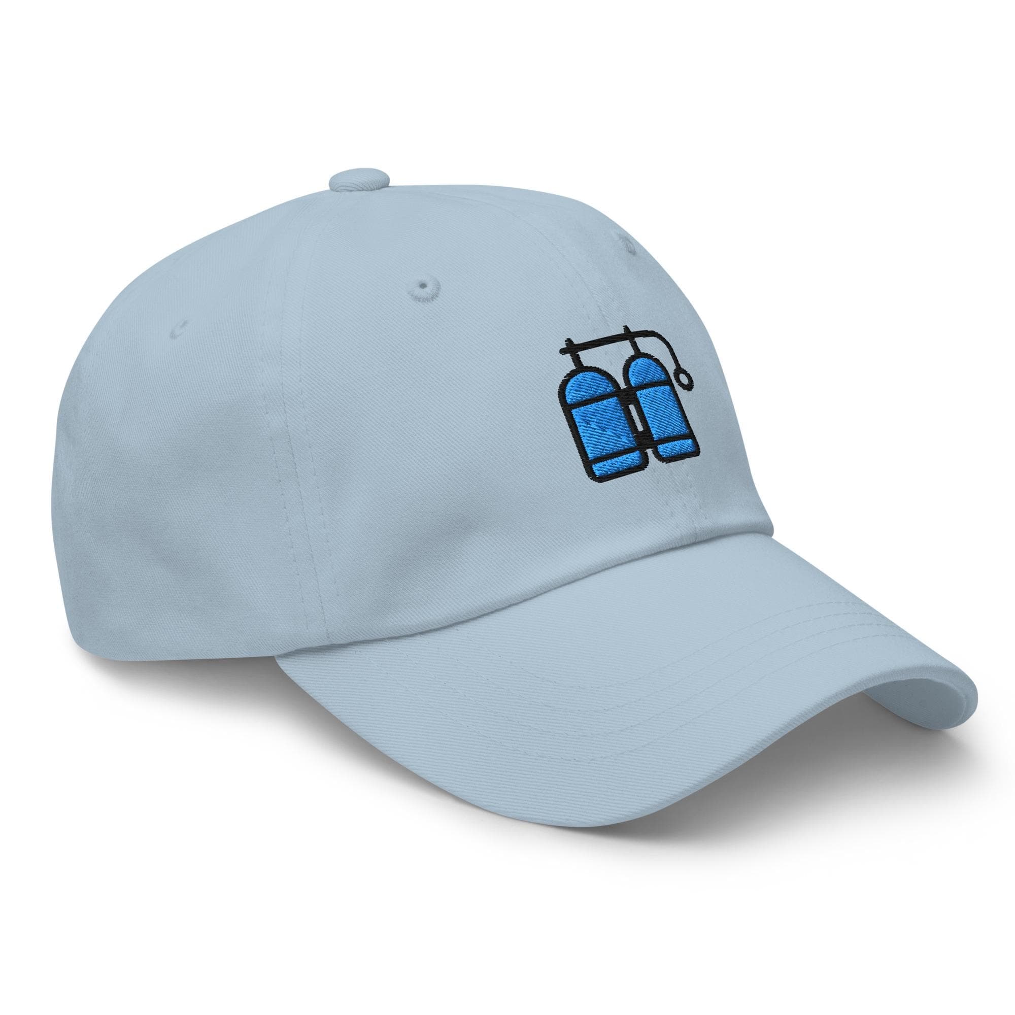 Oxygen Tank Embroidered Cap | Scuba Diving Hat | Swimmer Gift | Athlete Oxygen Icon Cap | Sports Training Baseball Hat | Diver Cap Gift
