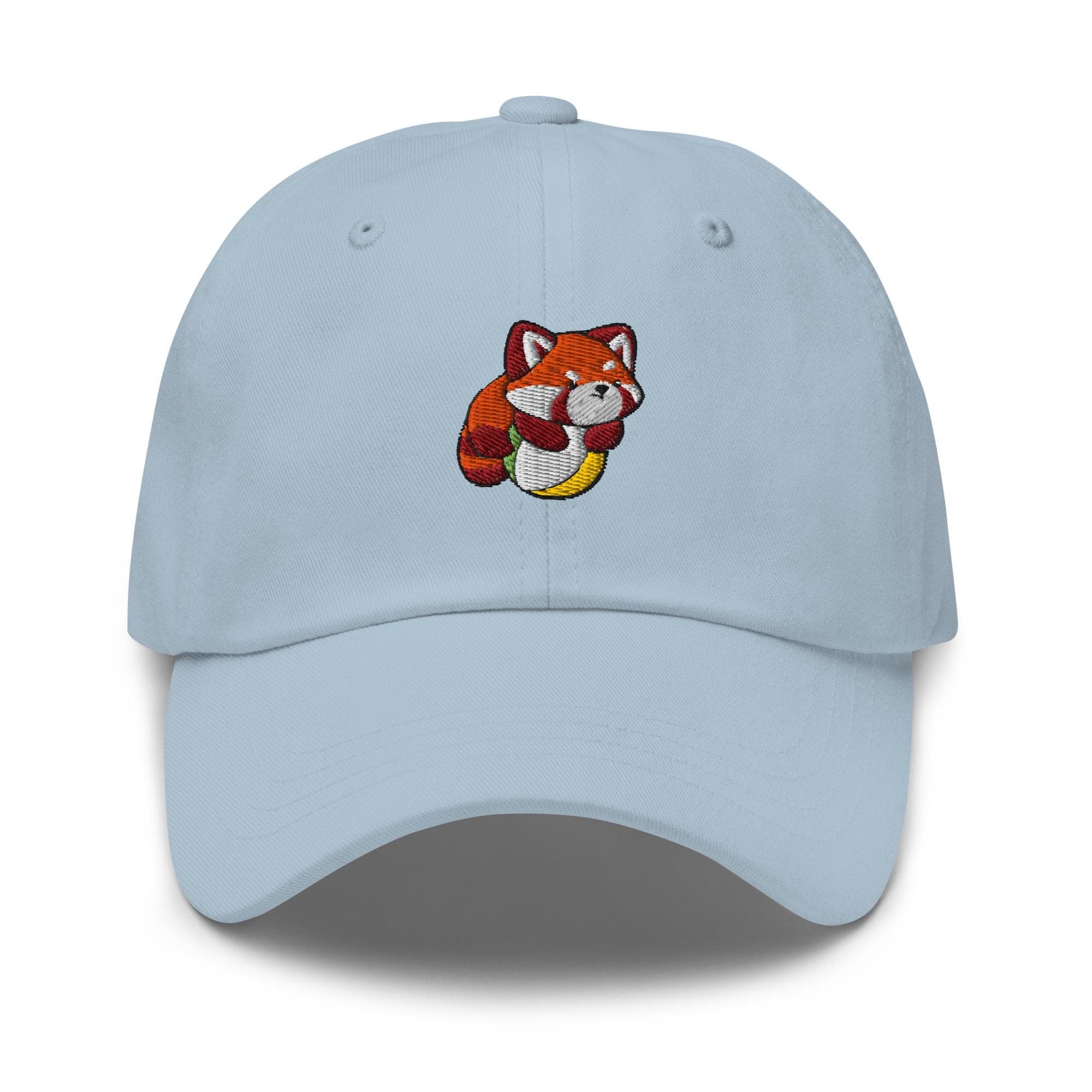 Cute Red Panda Playing a Ball Embroidered Dad Hat, Gift For Panda Lovers Baseball Cap, Dad Cap Gifts, Gift for Dad Gift for Mom Hat Panda