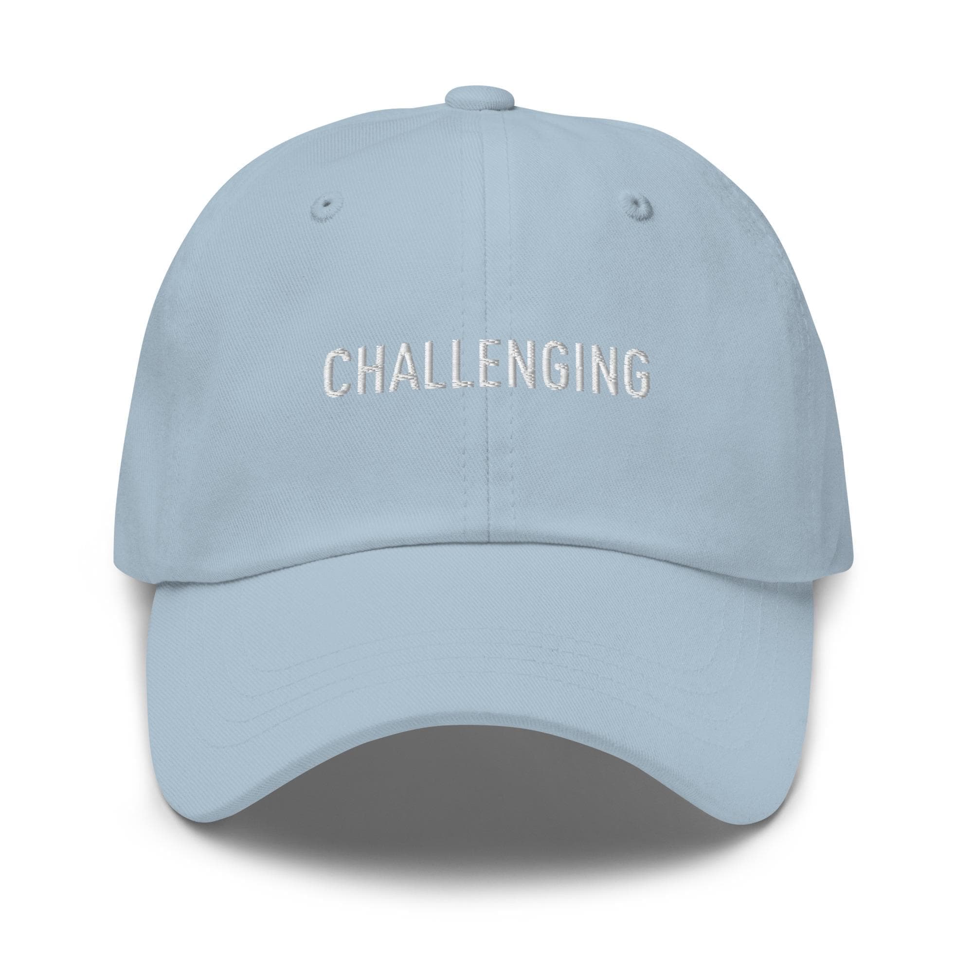 Challenging Hat Embroidered Hat with Adjustable Strap Metal | Minimalist Hat | Personality Traits Hat | Baseball Cap | Gift for Friend