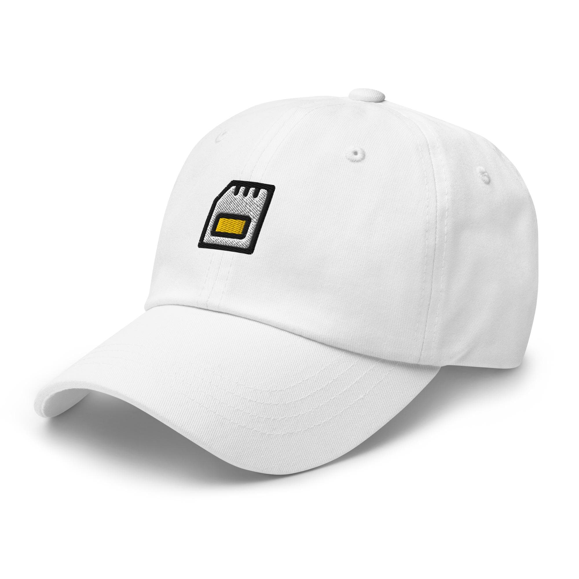 SIM Card Cap – Tech Lover Embroidered Hat – Geek Gift – Mobile Phone Accessories – Fun Cartoon Dad Hat